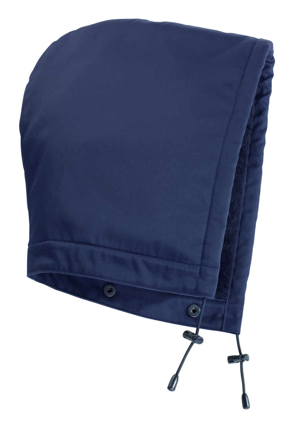MASCOT® MacKenzie COMPLETE Kapuze in Marine, wasserabweisende Bearnylon® Arbeitskapuze mit Kunstpelzfutter, Gummizug und Druckknöpfen als Zubehör für Arbeitsjacken