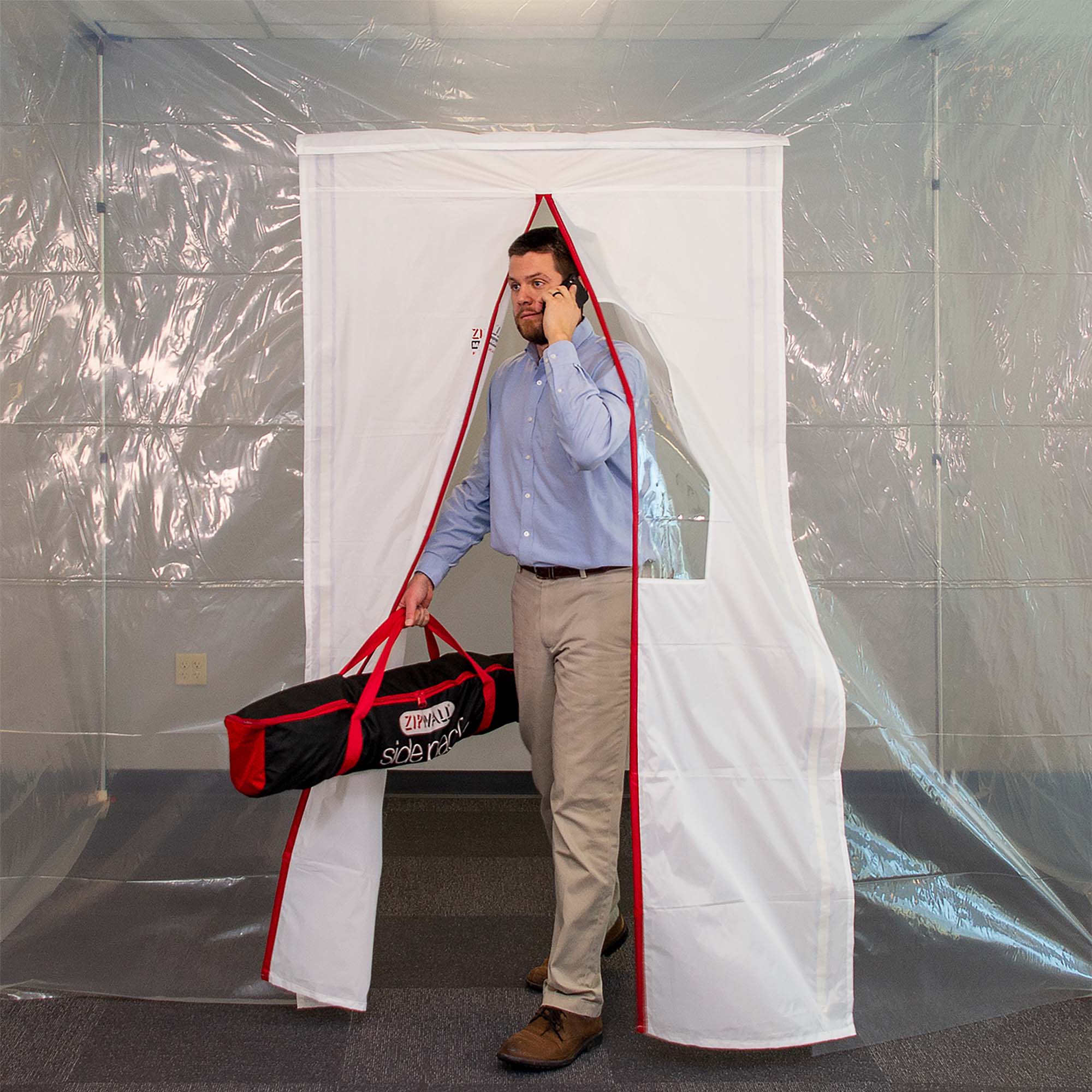 ZipWall Magnettür Staubschutztür B1, selbstschließend für br