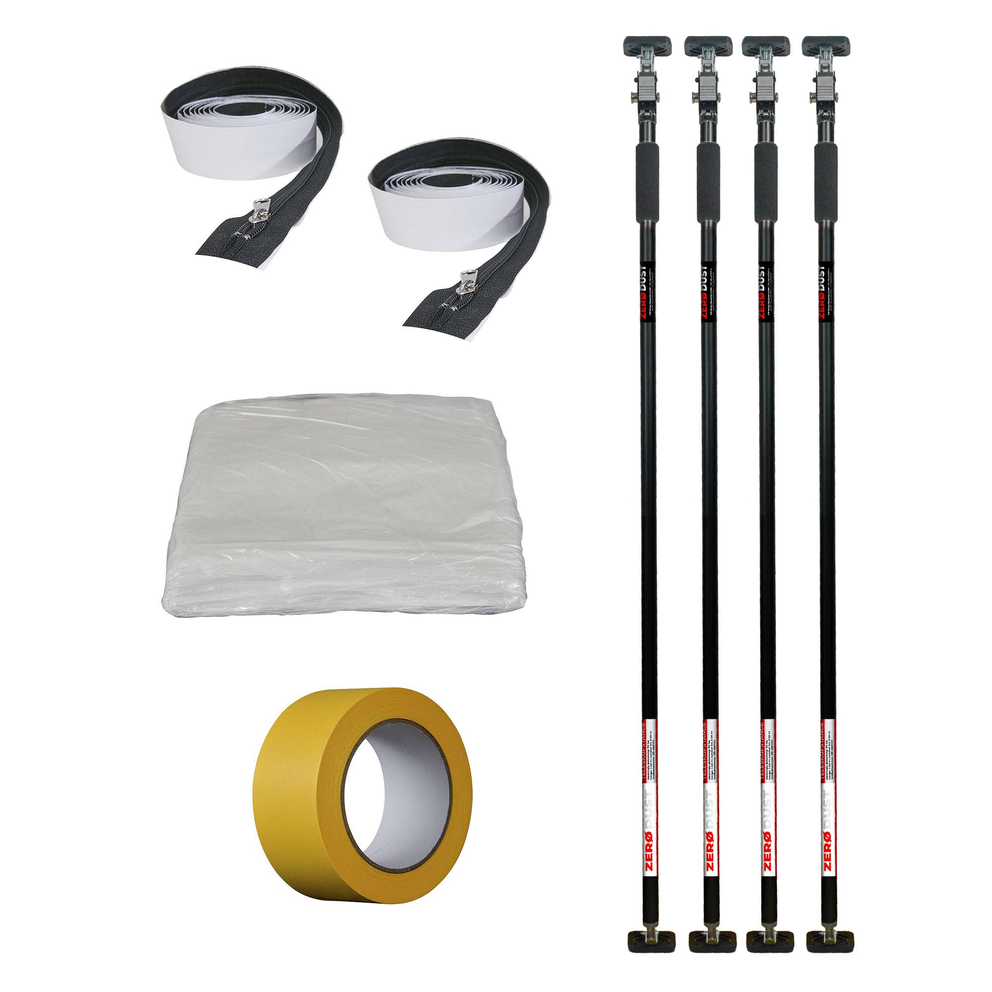 Zero Dust Staubschutzwand Set Renovierung 2,90 m x 5,00 m