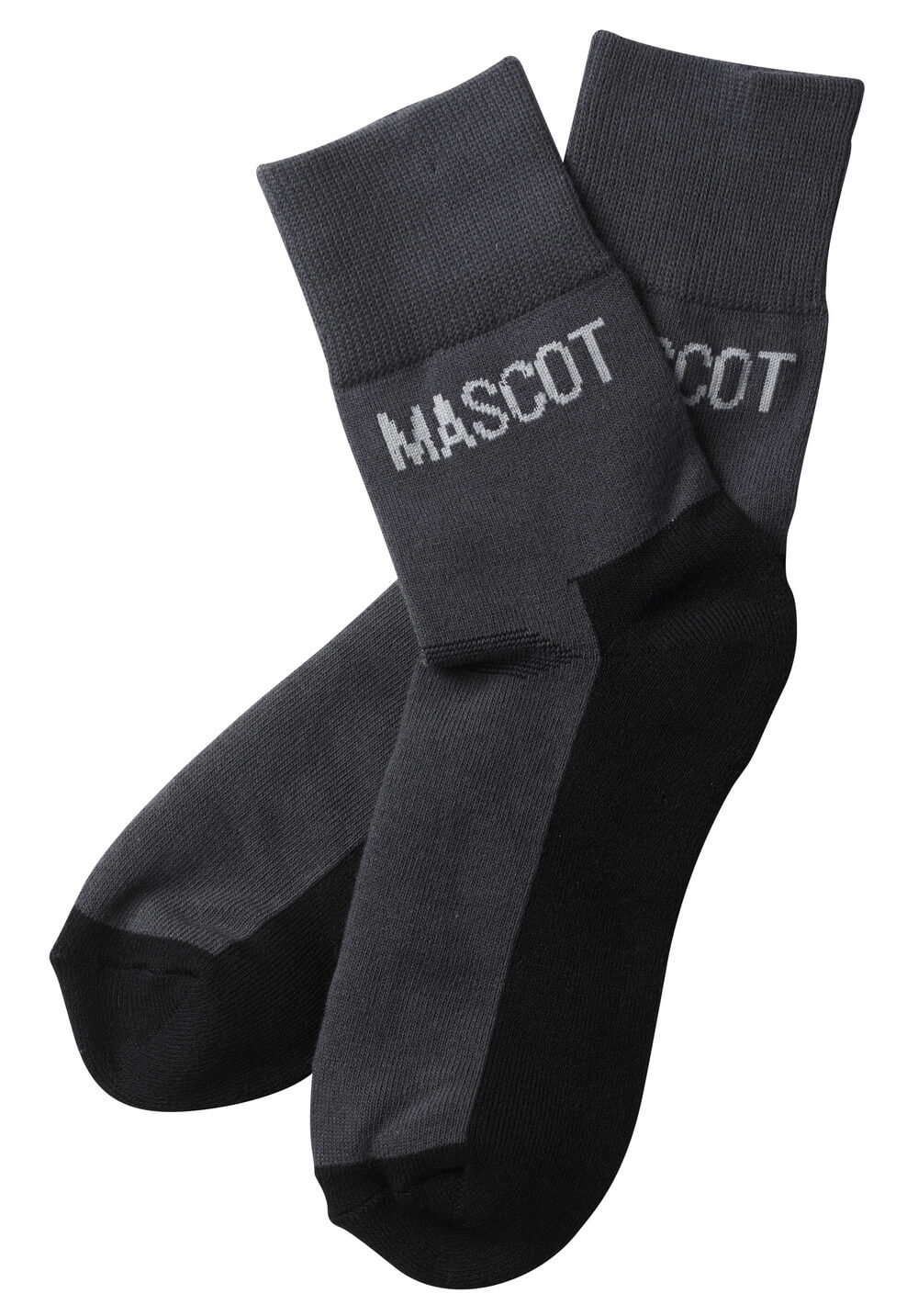 MASCOT® Tanga COMPLETE Socken in Dunkelanthrazit/Schwarz, leichte atmungsaktive Arbeitssocken mit Frotteepolsterung und elastischem, faltenfreiem Sitz