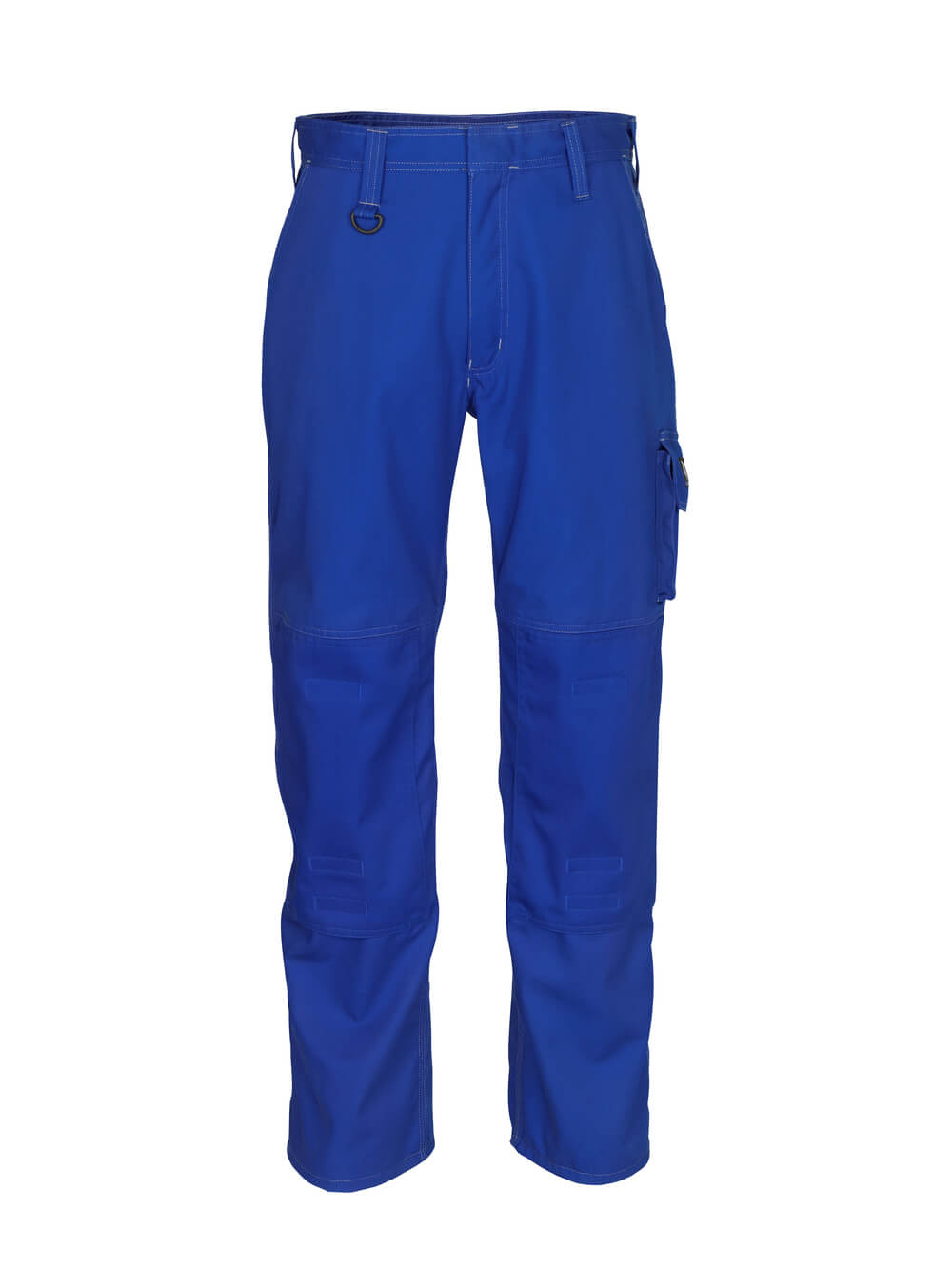 Kornblaue MASCOT® Biloxi INDUSTRY Arbeitshose mit Knietaschen aus Baumwolle, Größe 76C46, frontale Produktansicht