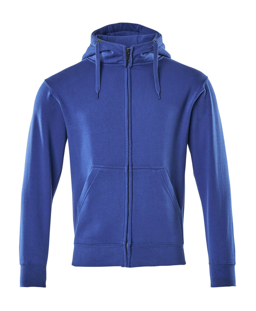 MASCOT® Gimont CROSSOVER Kapuzenpullover mit Reißverschluss in Kornblau, Größe 2XL, Arbeitsbekleidung mit Kapuze und Kängurutaschen