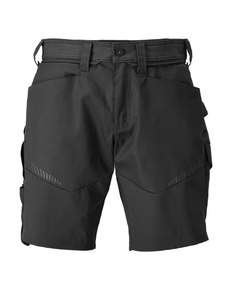 MASCOT® CUSTOMIZED Arbeitsshorts in Schwarz, Größe C44, robuste Arbeitsbekleidung mit praktischen Taschen vorne