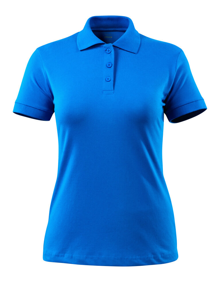 MASCOT® Grasse CROSSOVER Polo-Shirt für Damen in Grasgrün, taillierte Arbeitsbekleidung mit Polokragen und kurzer Knopfleiste, Größe L
