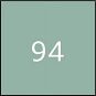 Quadratisches Farbmuster mit der Zahl 94 auf grünlich-grauem Hintergrund