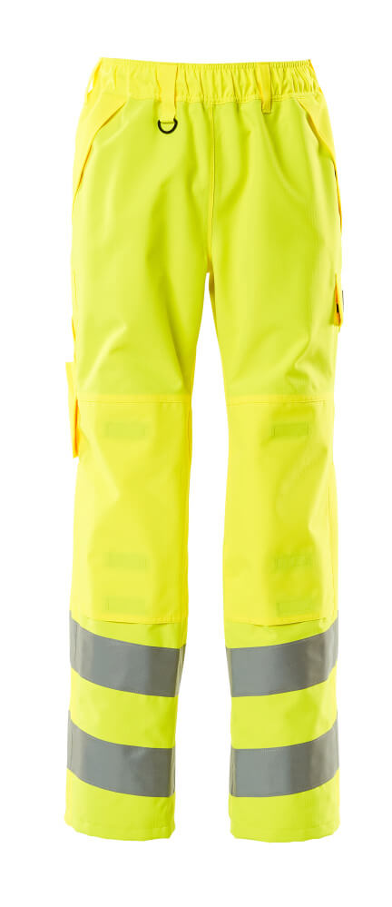 MASCOT® Belfast SAFE SUPREME Überziehhose in fluoreszierendem Gelb, Größe 2XL, zweifarbige Winterwarnschutzbekleidung mit Reflexstreifen für hohe Sichtbarkeit