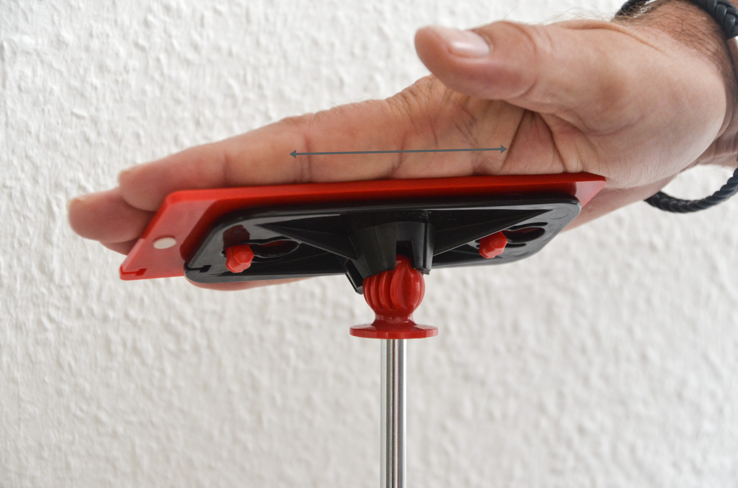 ZipWall Kopfplatte Unter- und Oberteil für Teleskopstangen