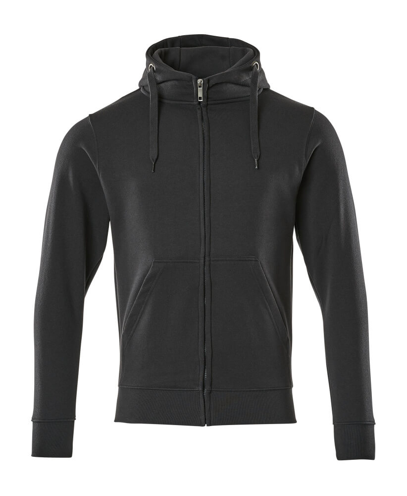 MASCOT® Gimont CROSSOVER Kapuzenpullover mit Reißverschluss in Schwarzblau, moderne Passform, gefütterte Kapuze, Vordertaschen, Arbeitsbekleidung Größe 2XL