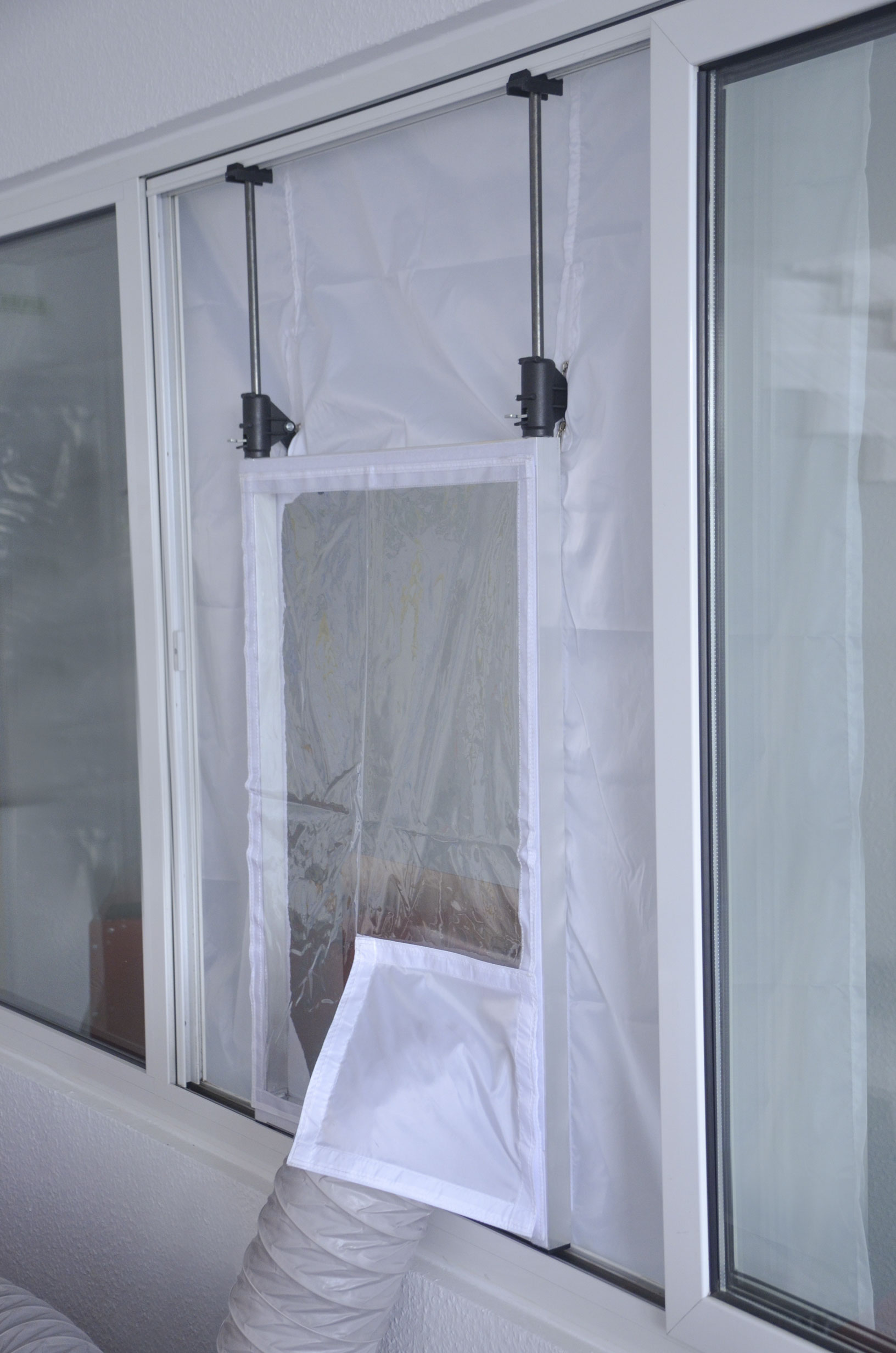 Zero Dust Staubschutz Baufenster für Luftreiniger mit Schlau