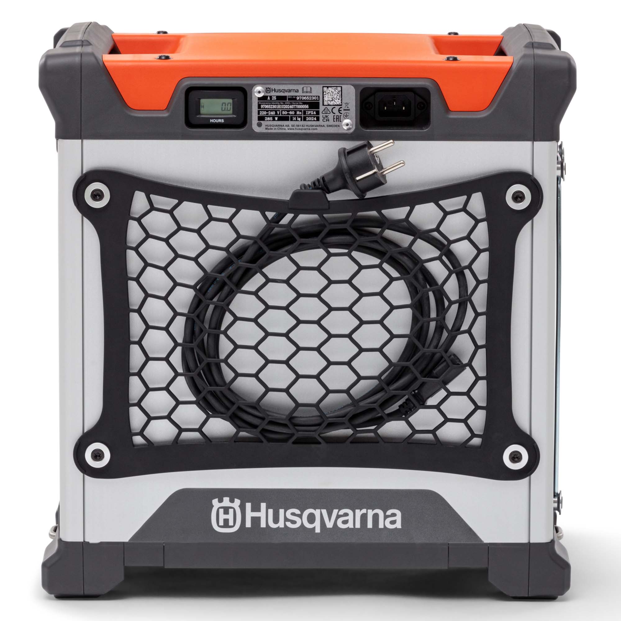 Husqvarna A25 Bau-Luftreiniger mit HEPA 13 Filter, Rückansic