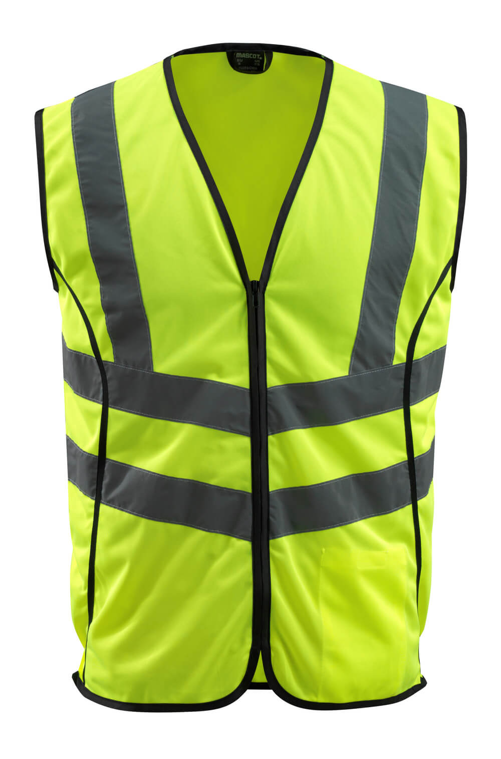 MASCOT® Wingate SAFE SUPREME Warnweste in Hi-Vis Gelb mit reflektierenden Streifen, zweifarbige Warnschutzbekleidung Größe L
