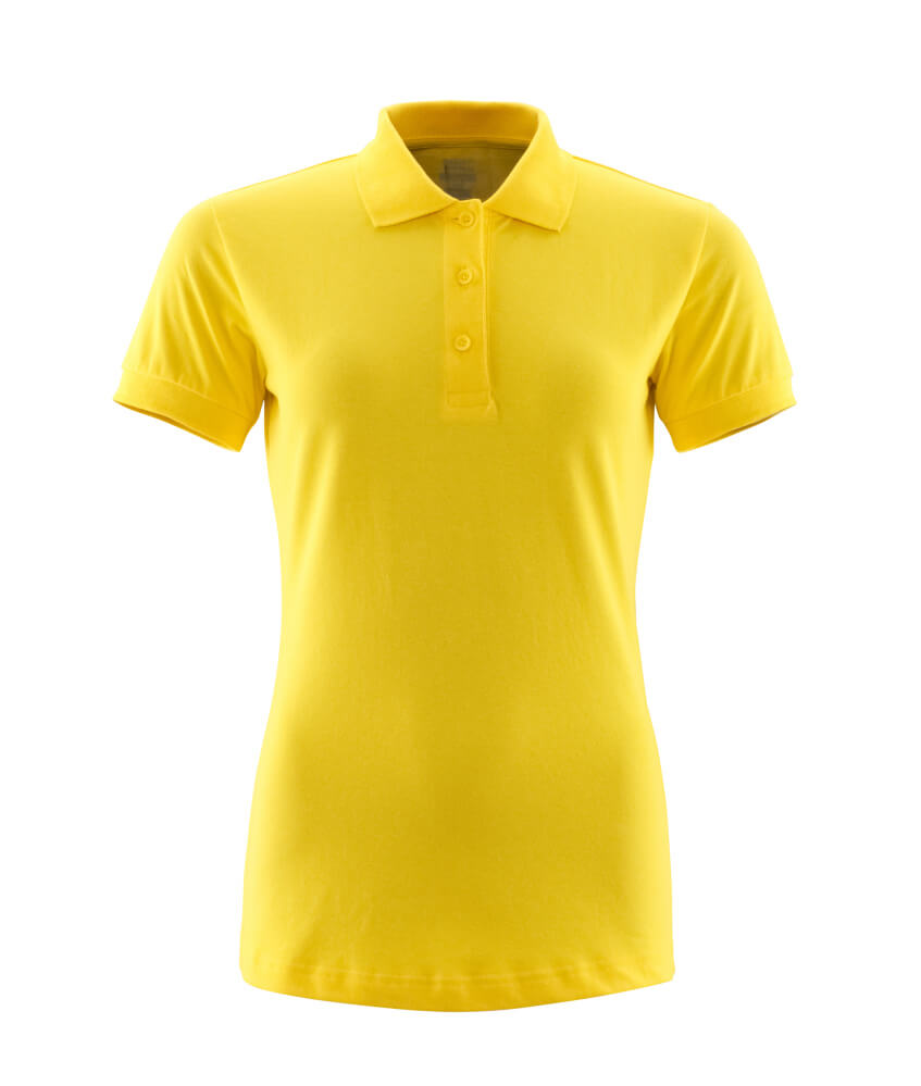 MASCOT® Grasse CROSSOVER Polo-Shirt in Hellorange, taillierte Damenpassform, Arbeitsbekleidung Größe XL, Vorderansicht
