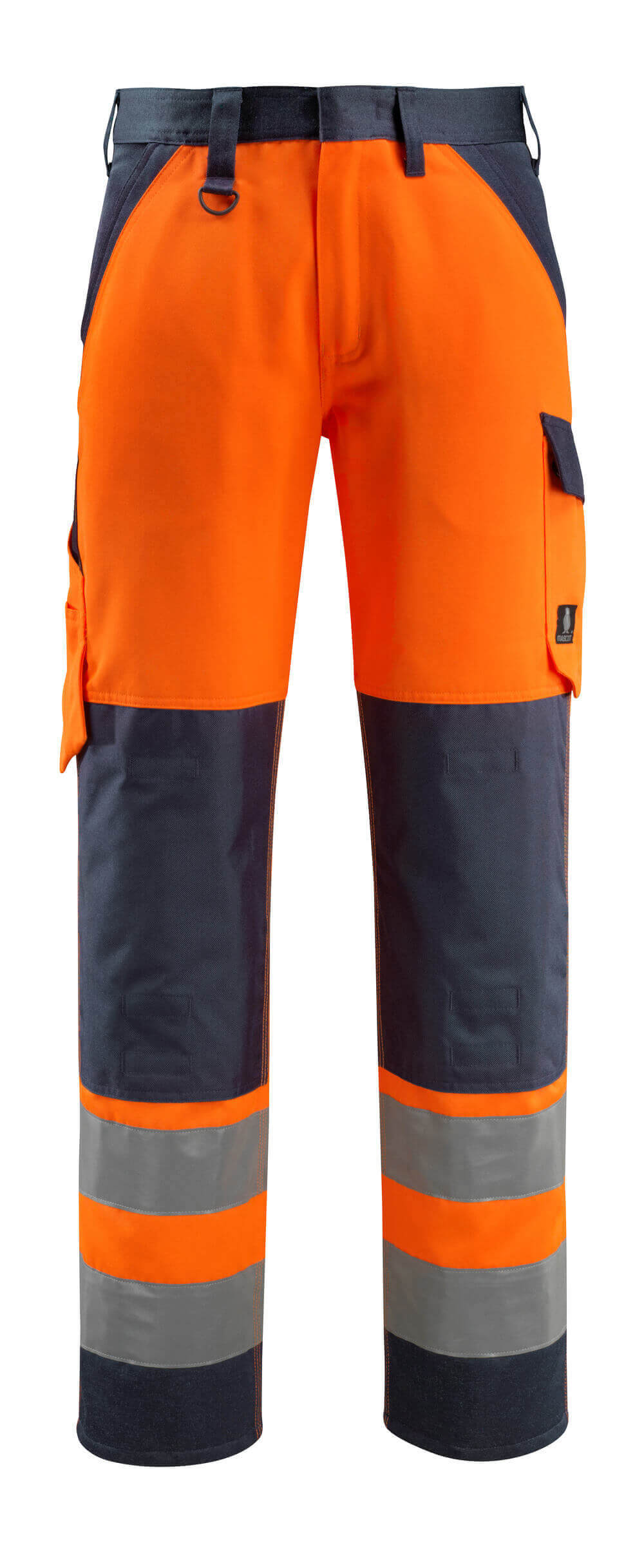 MASCOT® Maitland SAFE LIGHT Warnschutzhose mit Knietaschen, zweifarbig in Hi-vis Rot/Dunkelanthrazit mit Reflexstreifen, Größe 90C48