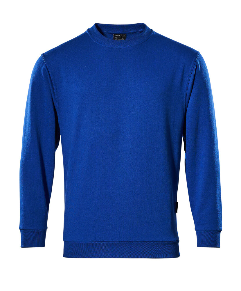 MASCOT® Caribien CROSSOVER Sweatshirt in Kornblau, Größe 2XL, strapazierfähige Arbeitsbekleidung mit Rundhalsausschnitt und langen Ärmeln