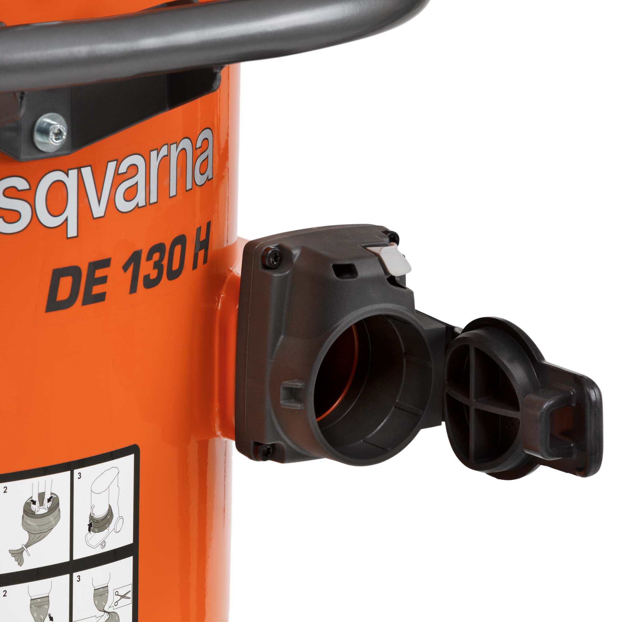 Husqvarna DE 130H Staubabscheider mit Anschluss und HEPA H13