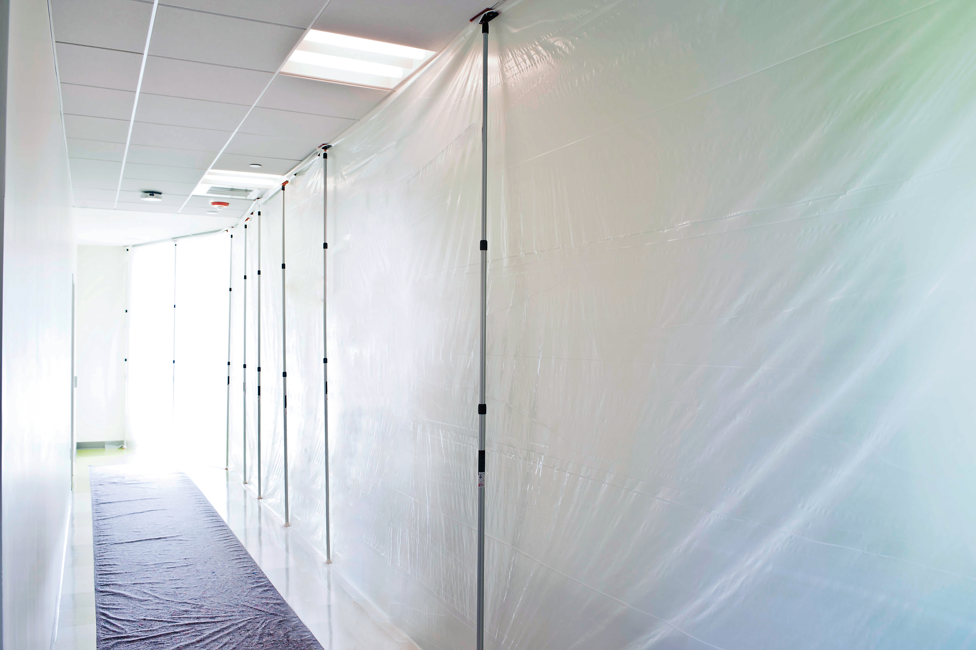 ZipWall Staubschutzwand mit Teleskopstangen bis 3,60 m