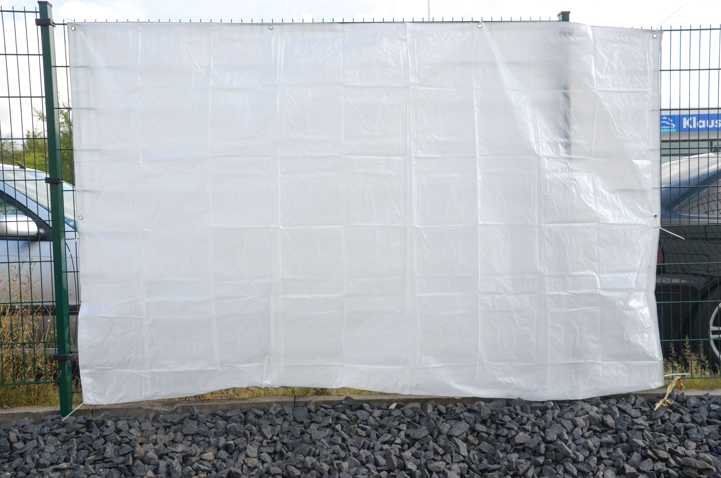 Zero Dust PE-Gewebeplane natur 2x3 m mit Ösen 160 g/m²