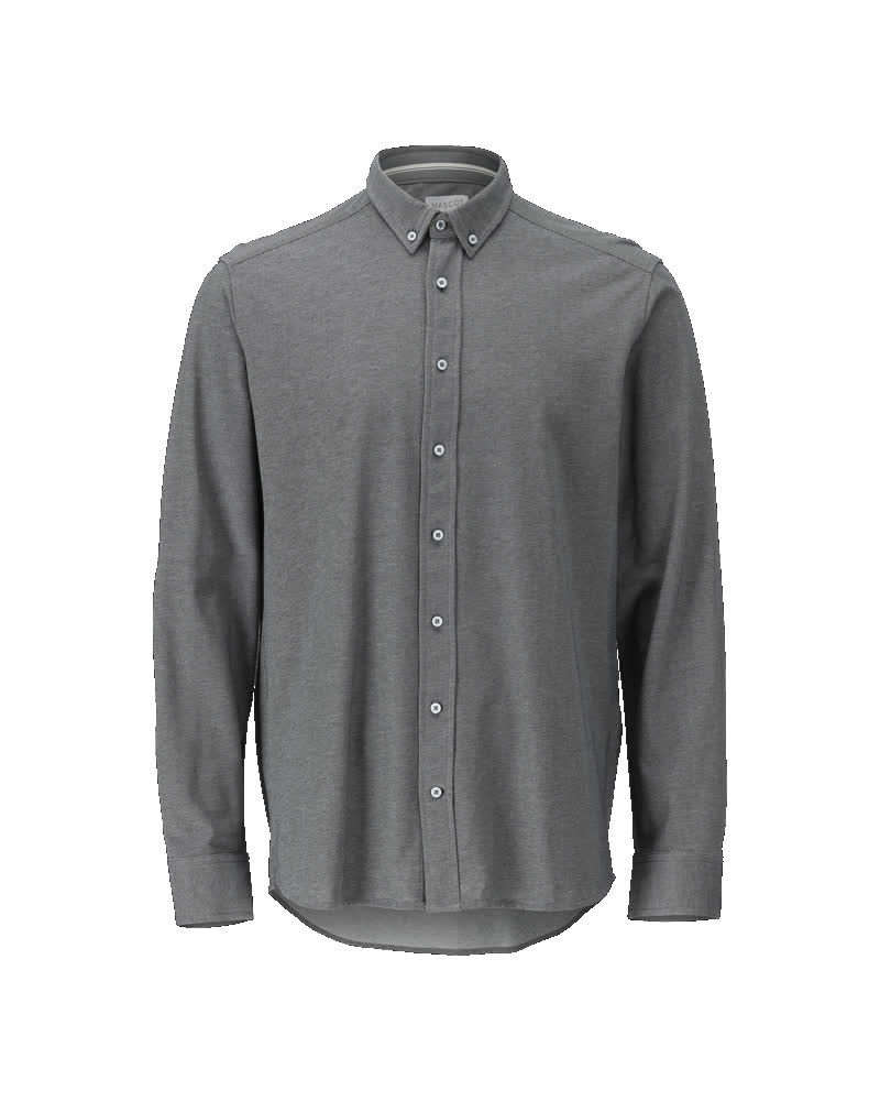 MASCOT® FRONTLINE Hemd Corporate Casual in Hellblau, langarm mit Button-down-Kragen, Größe 41-42, Vorderansicht