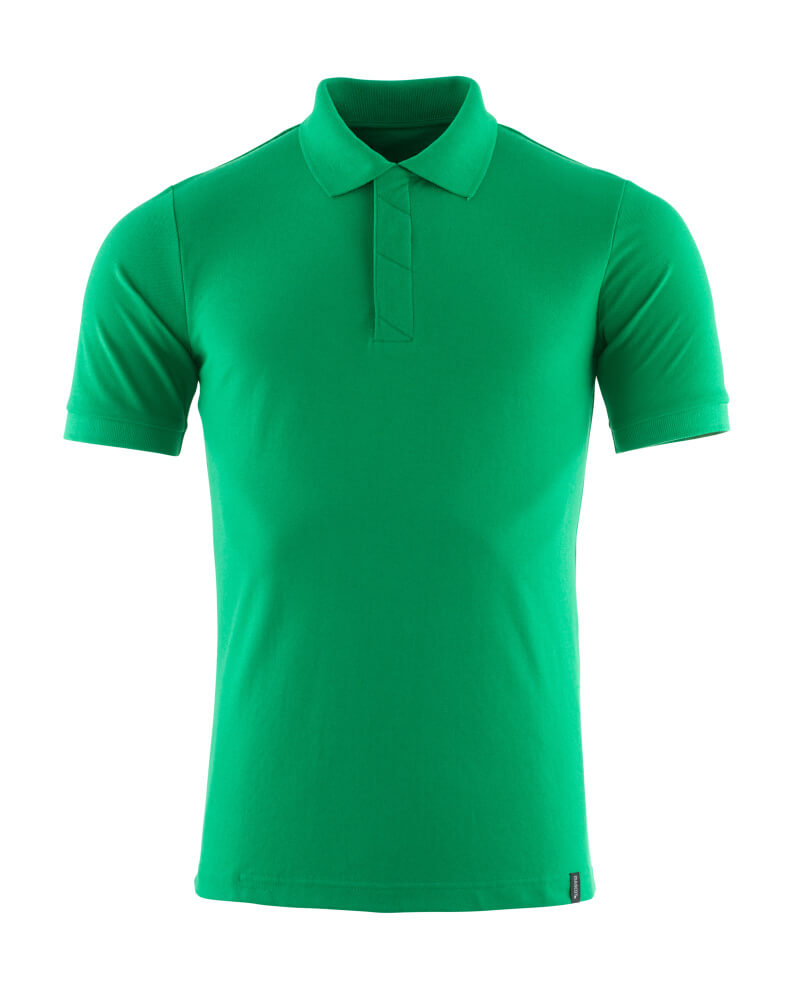 MASCOT® CROSSOVER Polo-Shirt in Grasgrün, Größe 2XLONE, strapazierfähige Arbeitsbekleidung mit Kragen und kurzer Knopfleiste