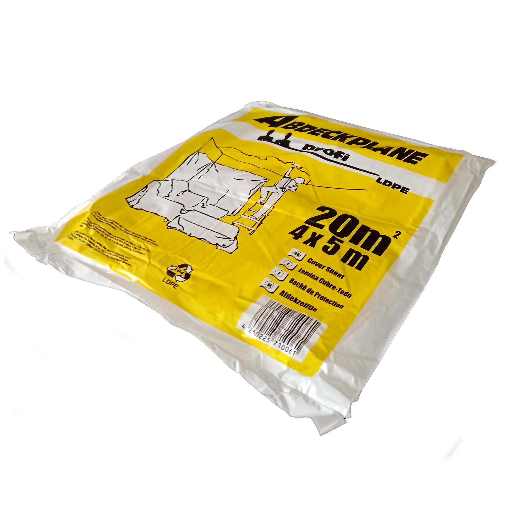 Zero Dust Abdeckfolie Abdeckplane LDPE 18 my 4x5 m 20 m²