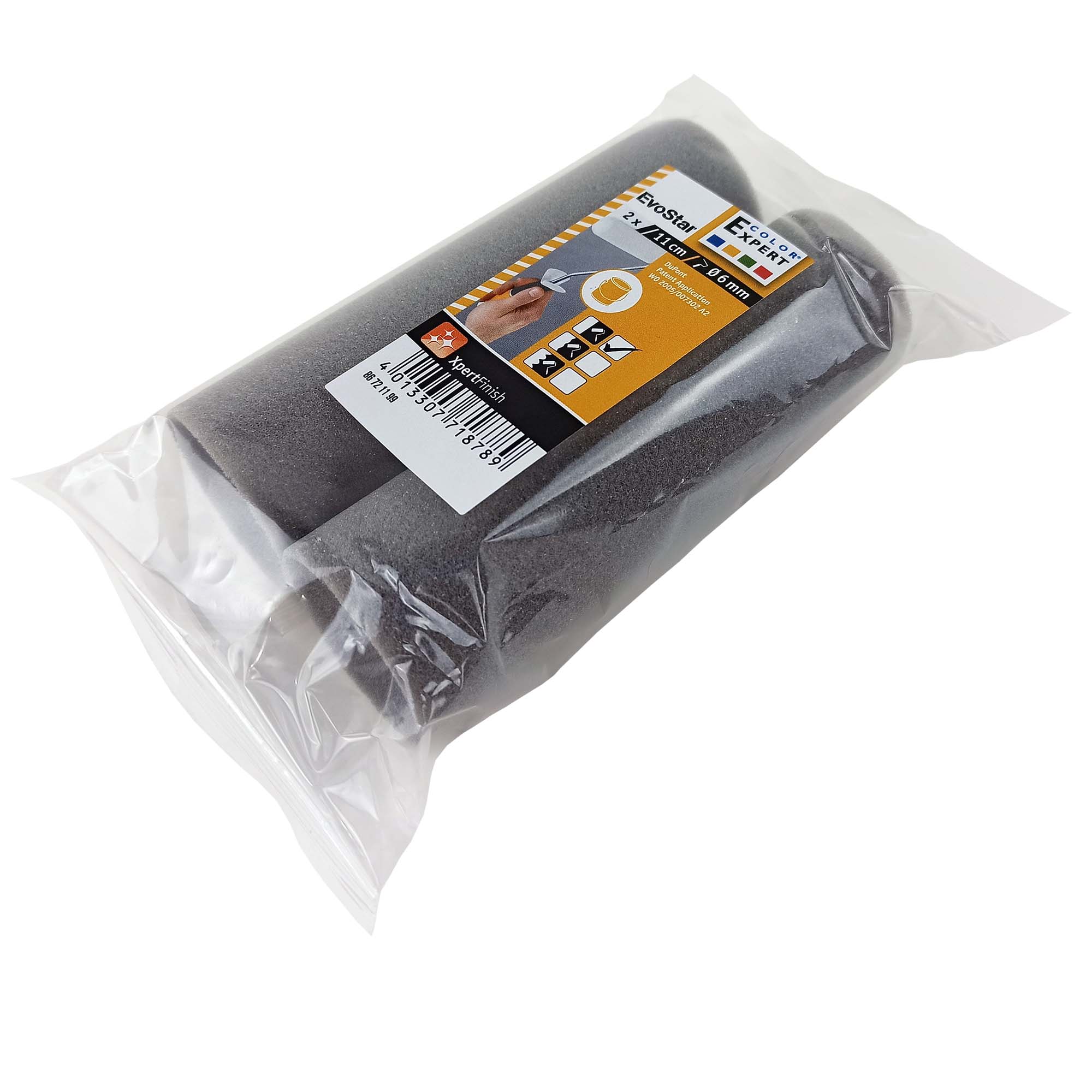 Zero Dust Lackierwalze EvoStar 11cm konkav, 2er-Pack