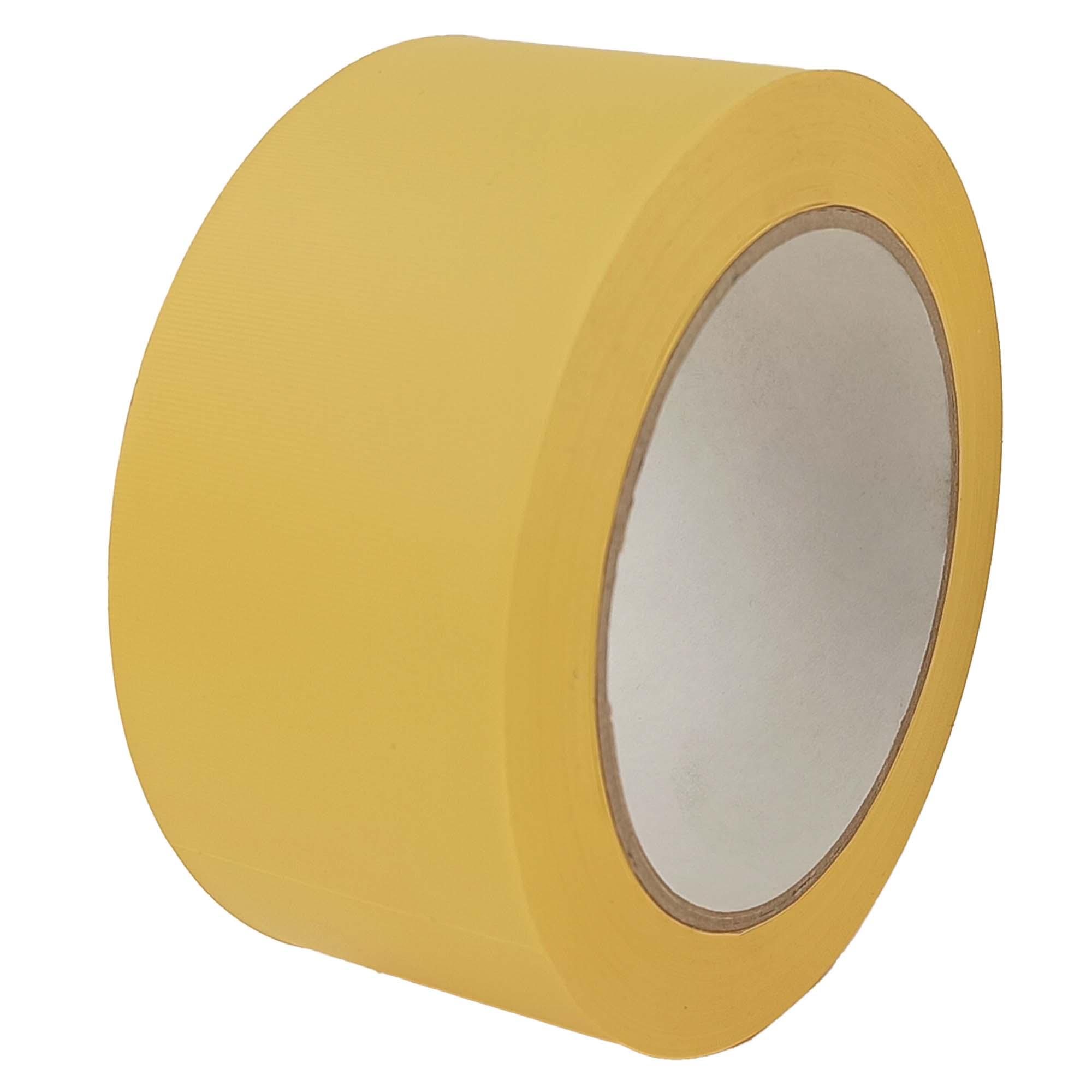 Gelbes Zero Dust Putzerband PVC quergerillt 48 mm x 33 m