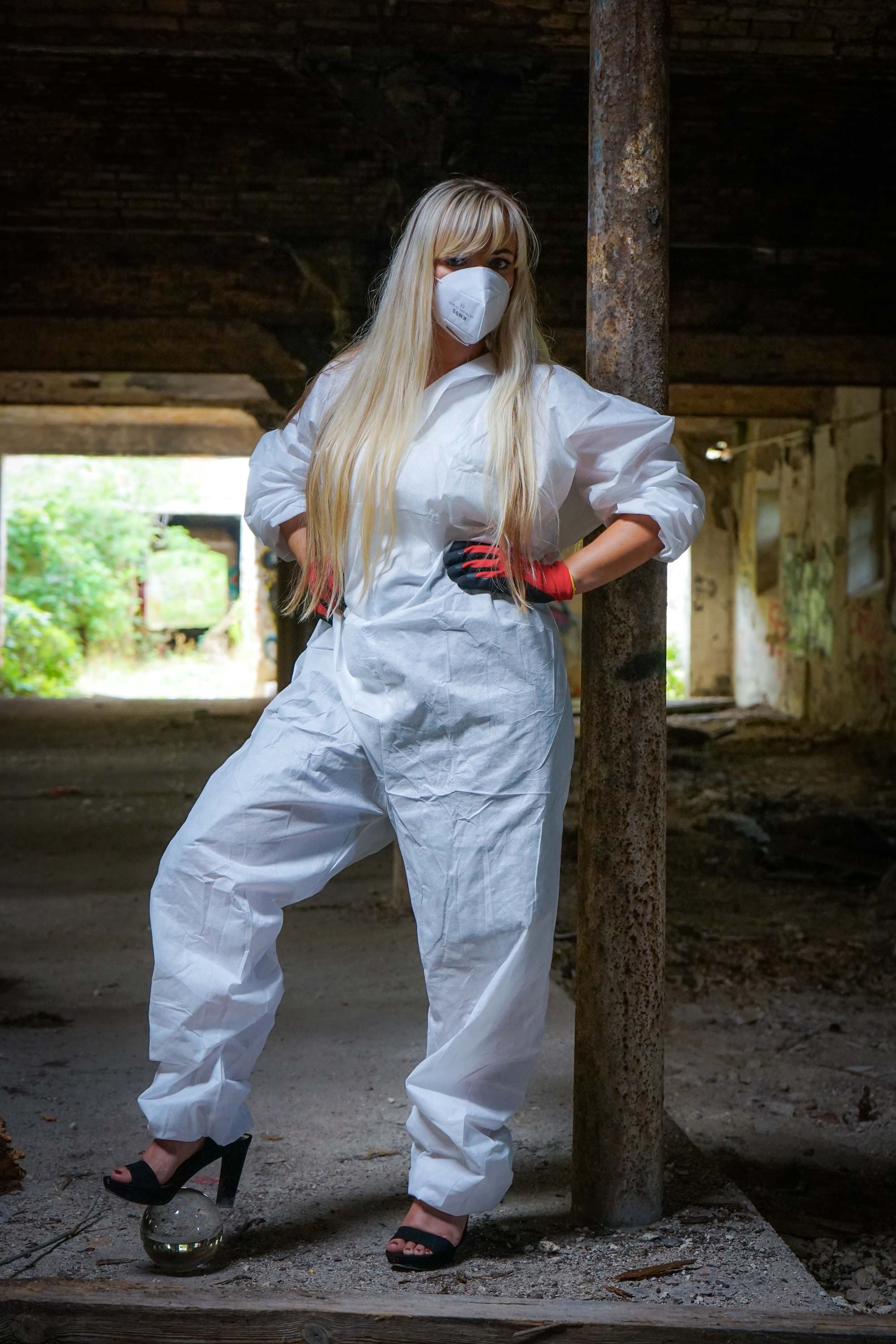 Zero Dust SMS Overall Schutzanzug Kat. 3 Typ 5/6 weiß XXL