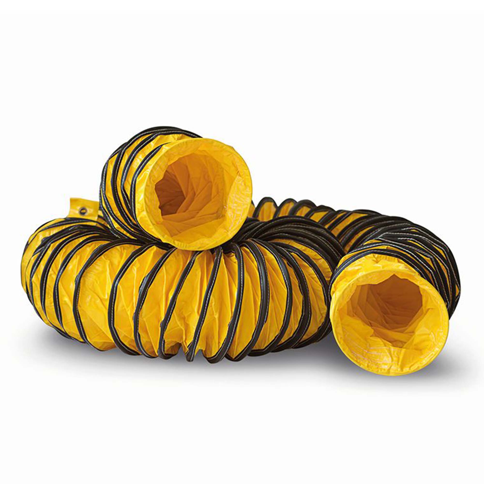 Gelber flexibler Lüftungsschlauch für Belüftungssysteme