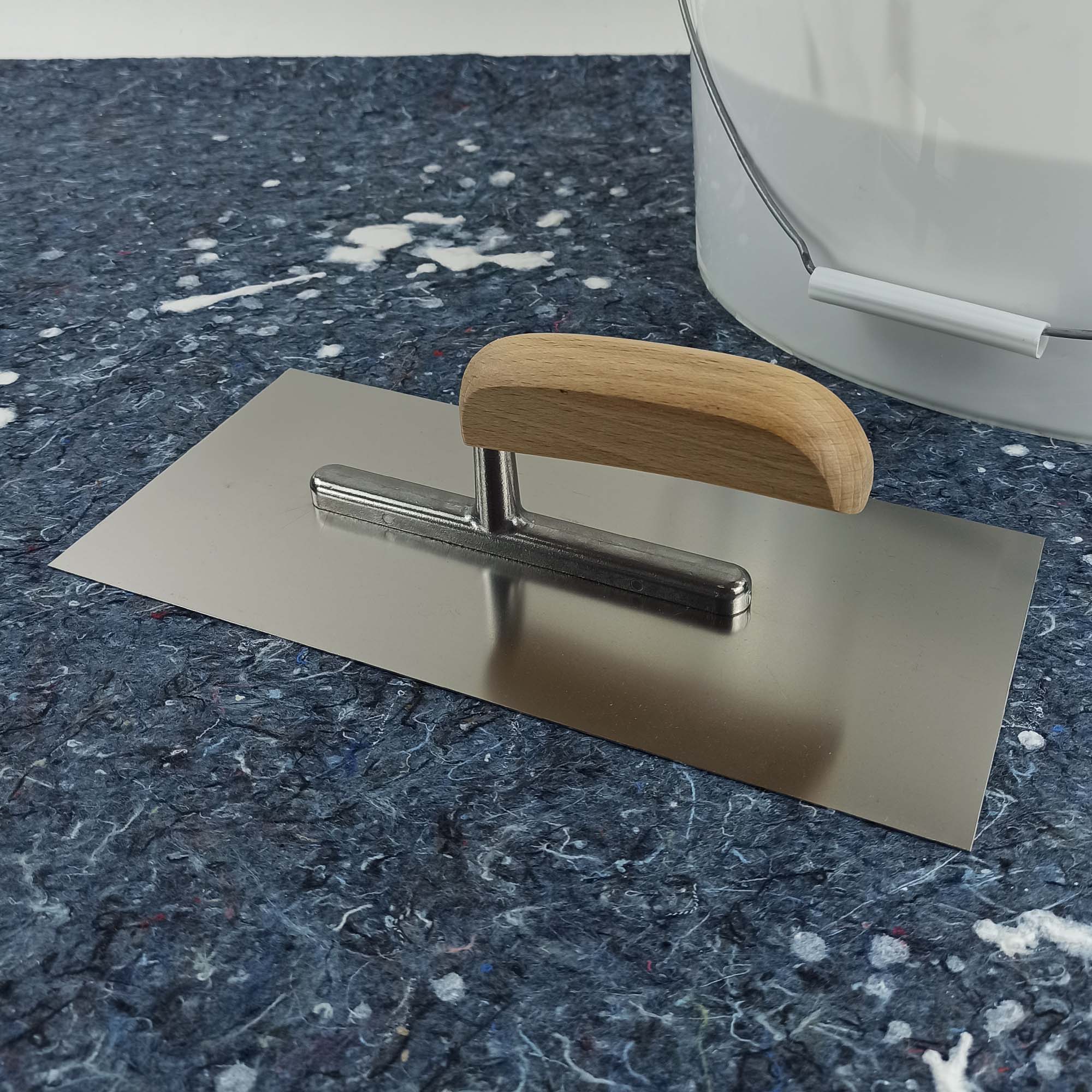 Zero Dust Glättekelle 280 x 130 mm mit Holzgriff