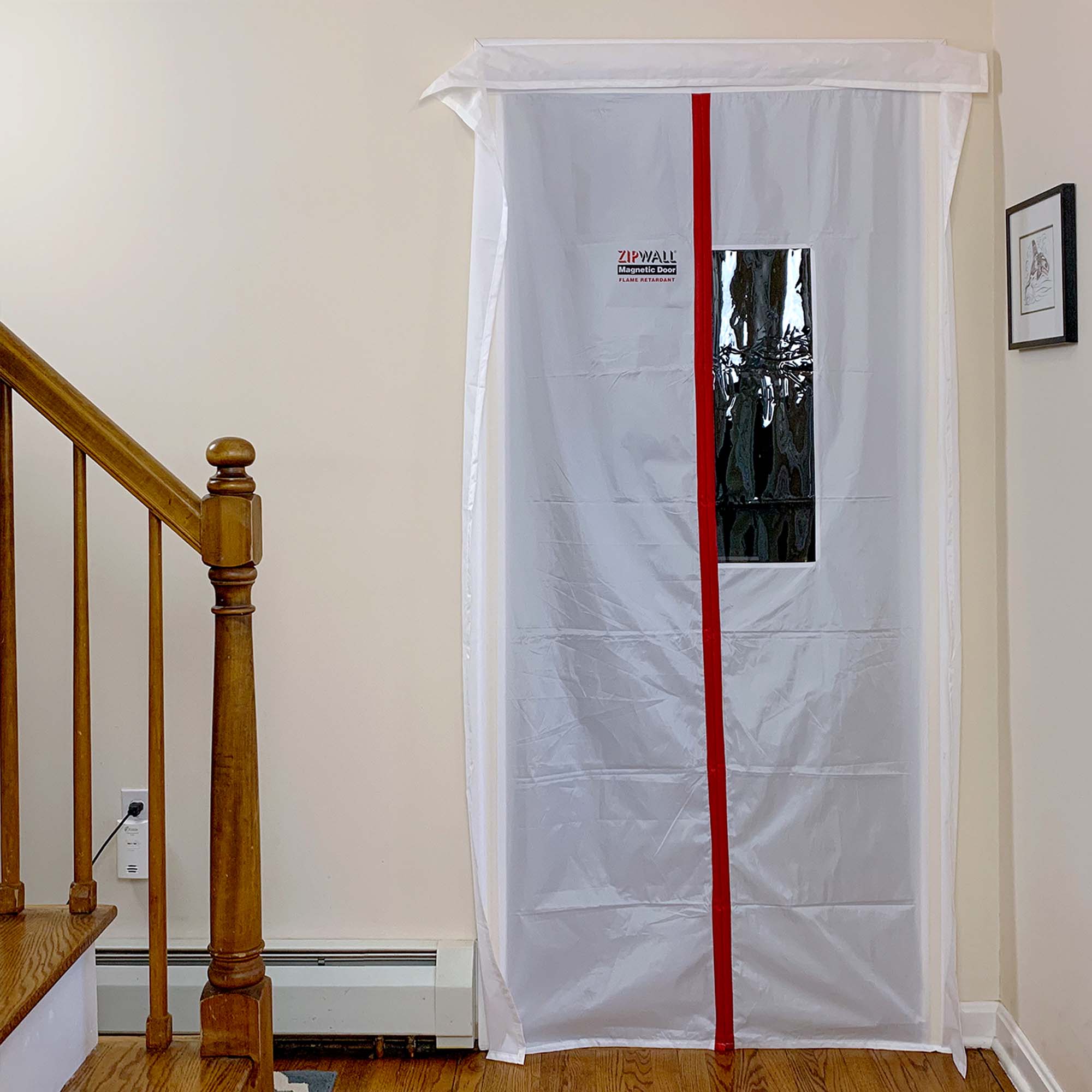 ZipWall Magnettür flammhemmende Staubschutztür für breite Tü