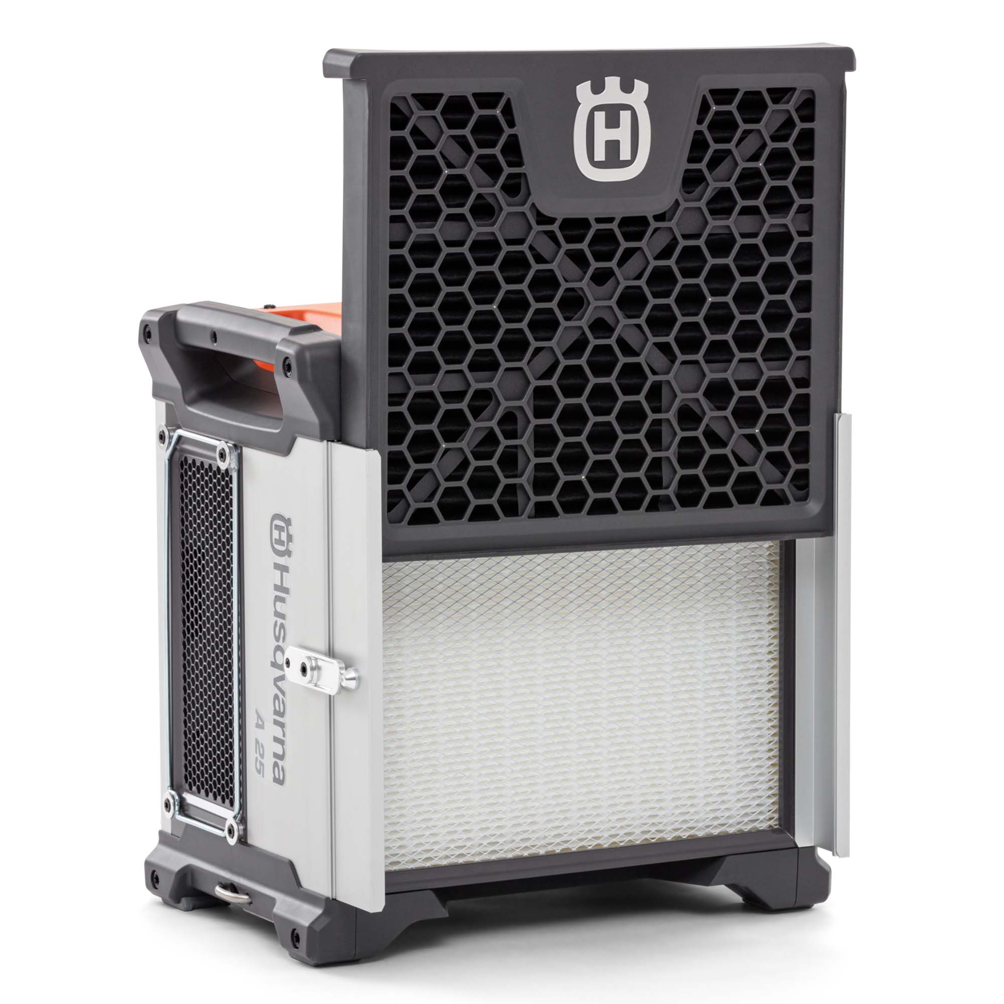 Husqvarna A25 Bau-Luftreiniger mit HEPA 13 Filter auf Bauste