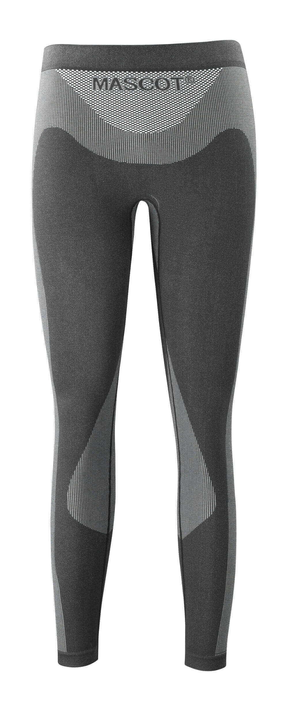 MASCOT® Pori CROSSOVER Funktionsunterhose in Schwarz, lange, nahtarme Funktionsunterwäsche mit geringem Gewicht, feuchtigkeitstransportierend und schnelltrocknend, unisex für Damen und Herren