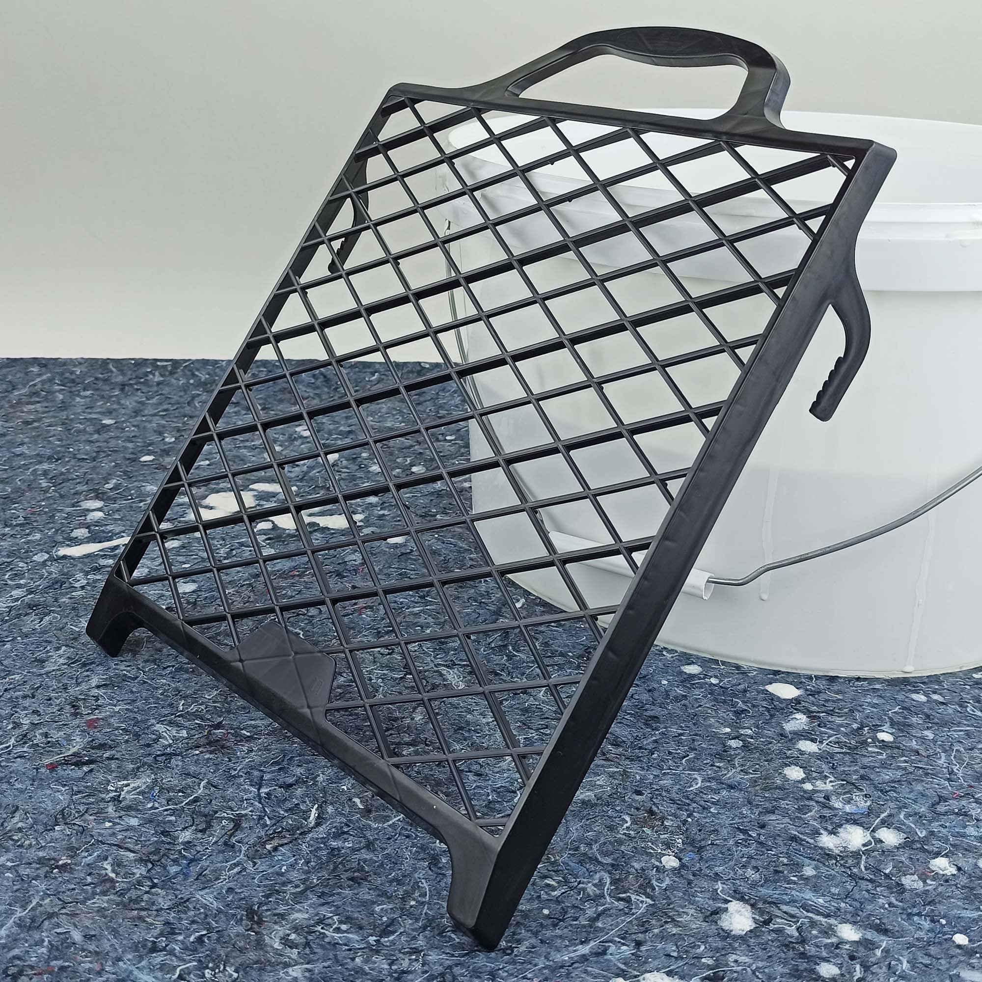 Zero Dust Abstreifgitter 27 x 29 cm aus schwarzem Kunststoff