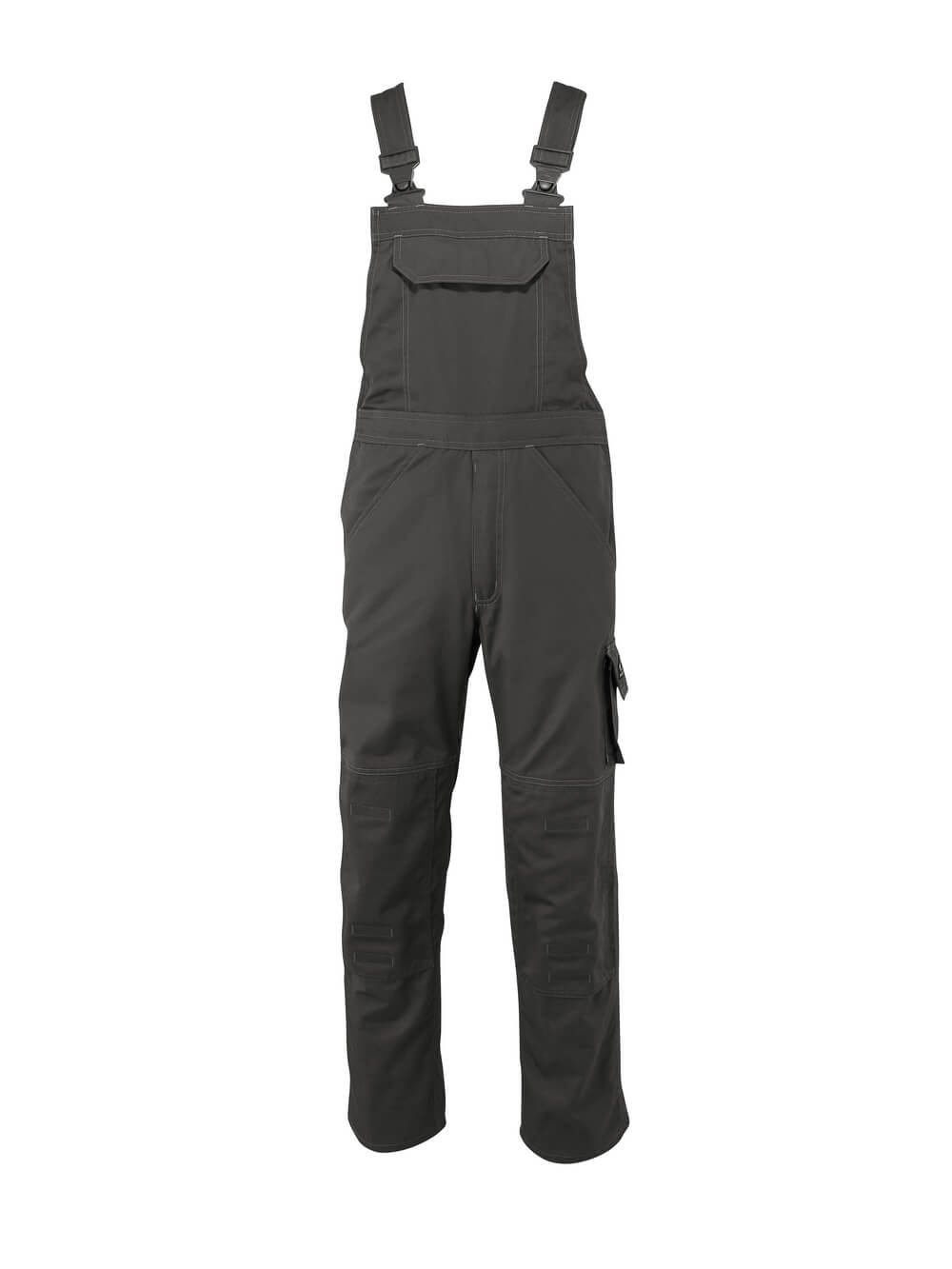 MASCOT® Newark INDUSTRY Latzhose mit Knietaschen aus leichtem Twill in Schwarzblau, robuste Arbeitslatzhose für Industrie und Handwerk, Größe 90C56