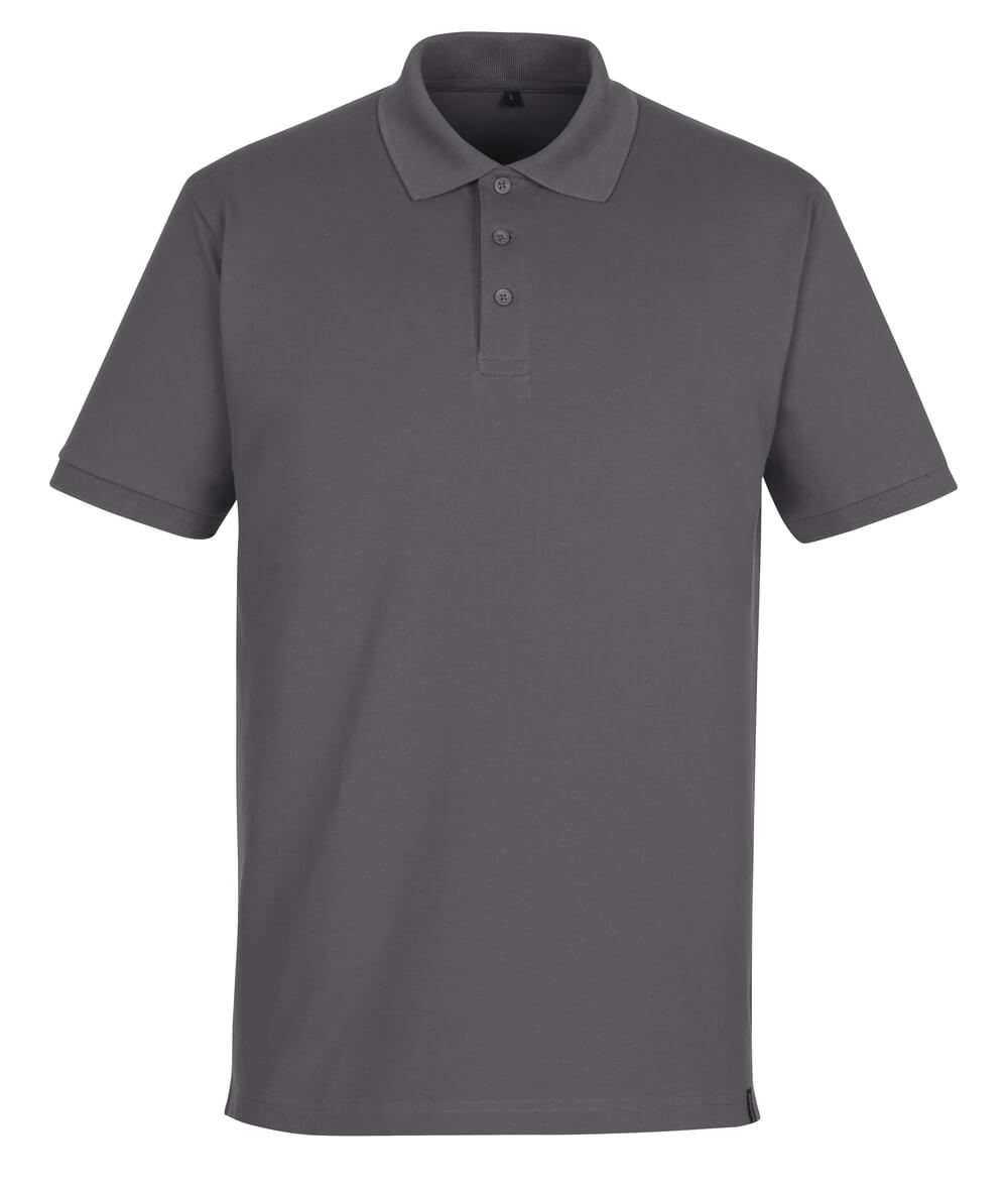 MASCOT® Soroni CROSSOVER Polo-Shirt in Anthrazit, Größe 2XL, funktionelles Arbeits-Polo mit kurzer Knopfleiste