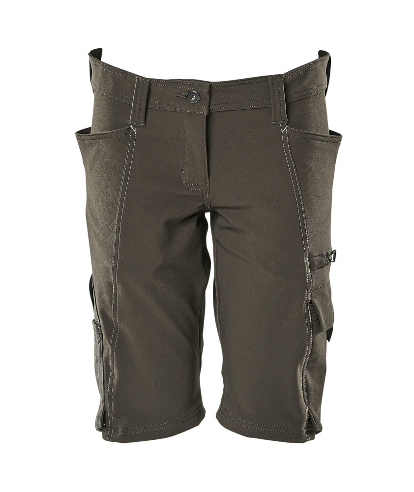 MASCOT® ACCELERATE Shorts in Dunkelanthrazit, Damen-Arbeitsshorts C34 mit Taschen und robustem Stretchmaterial