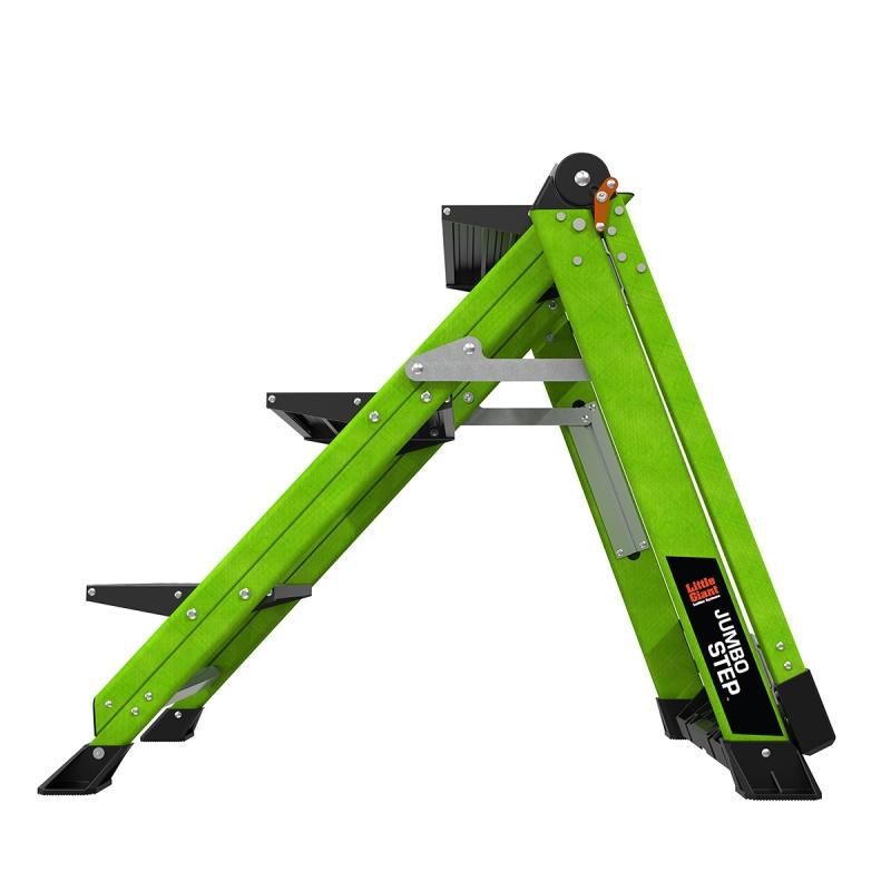 JUMBO STEP PRO 3-stufige Fiberglas-Klapptreppe grün