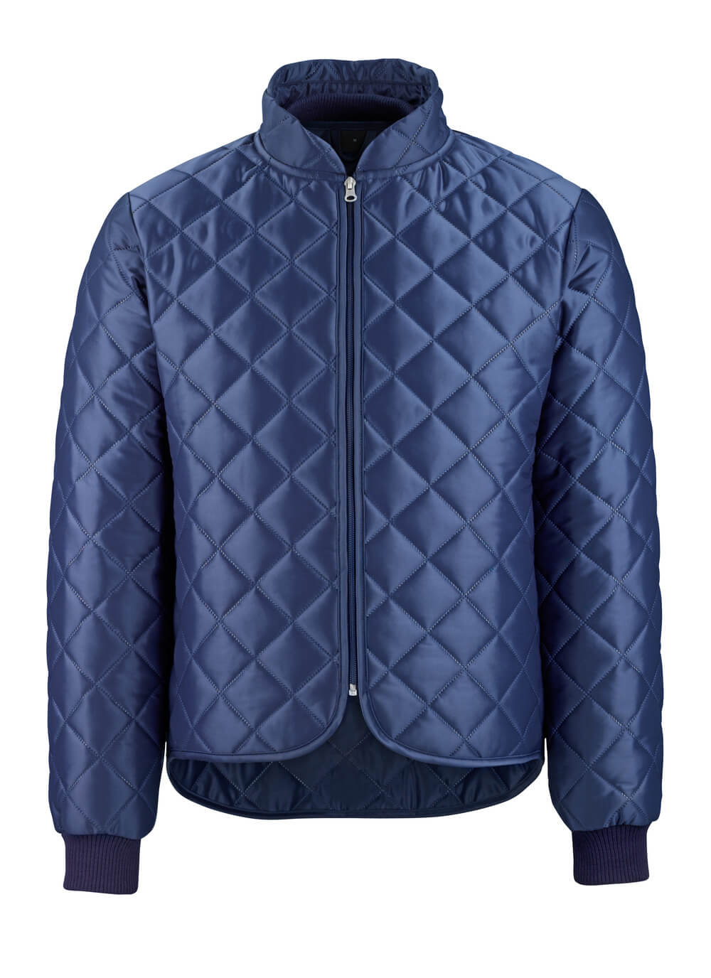 MASCOT® Laval ORIGINALS Thermojacke in Marine, gesteppte Winterjacke aus ultraschallverschweißtem Polyester mit Wattierung, schrägem Kragen, Rippbündchen und verlängertem Rücken, Größe 2XL