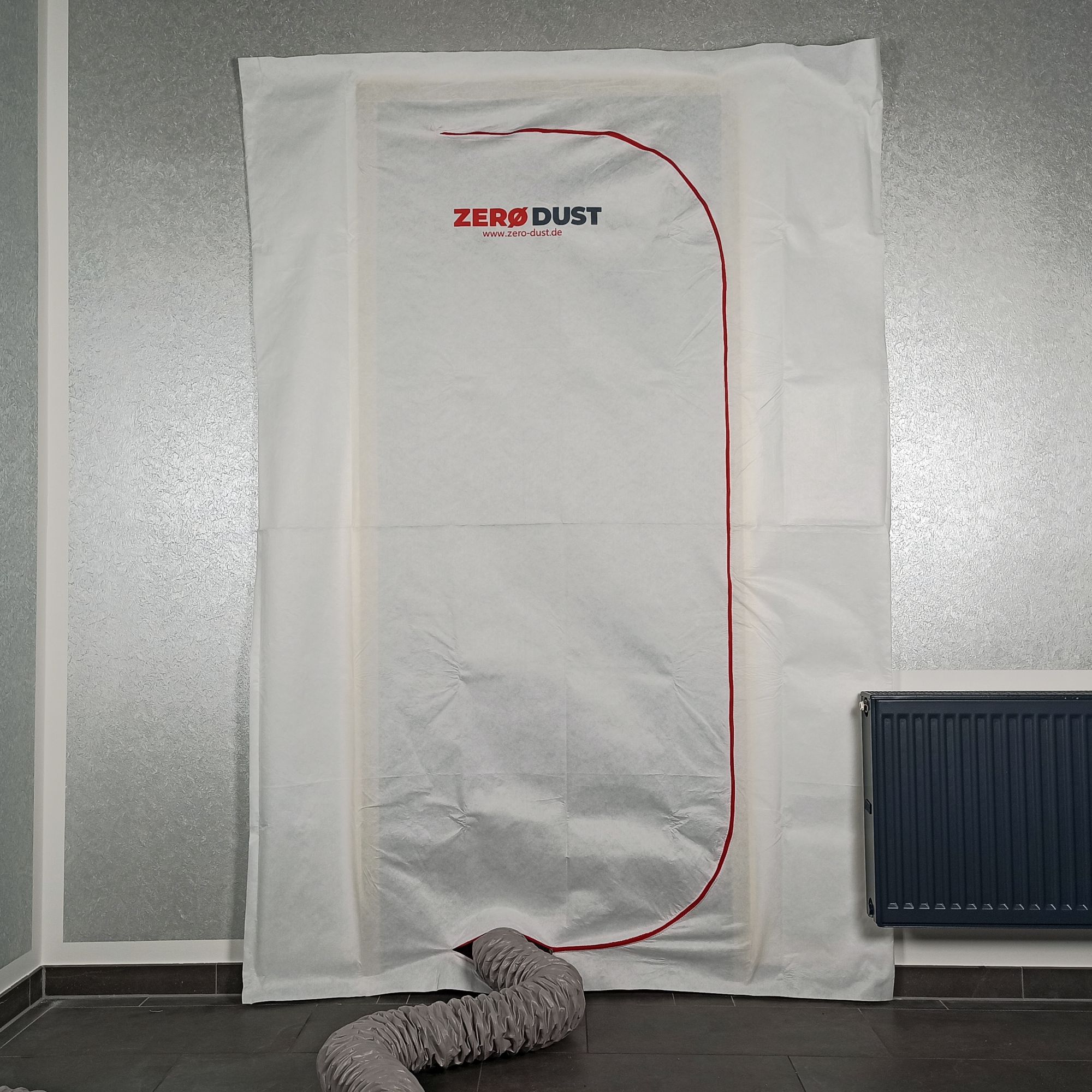 Zero Dust Vlies Staubschutztür CLASSIK mit Reißverschluss 22