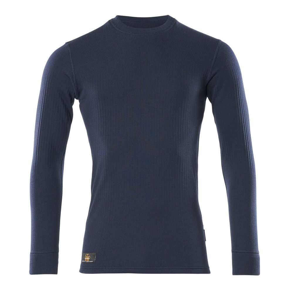 MASCOT® Uppsala CROSSOVER Funktionsshirt in Marine, langärmeliges Thermax® Unterhemd mit wärmeisolierendem, feuchtigkeitstransportierendem Material