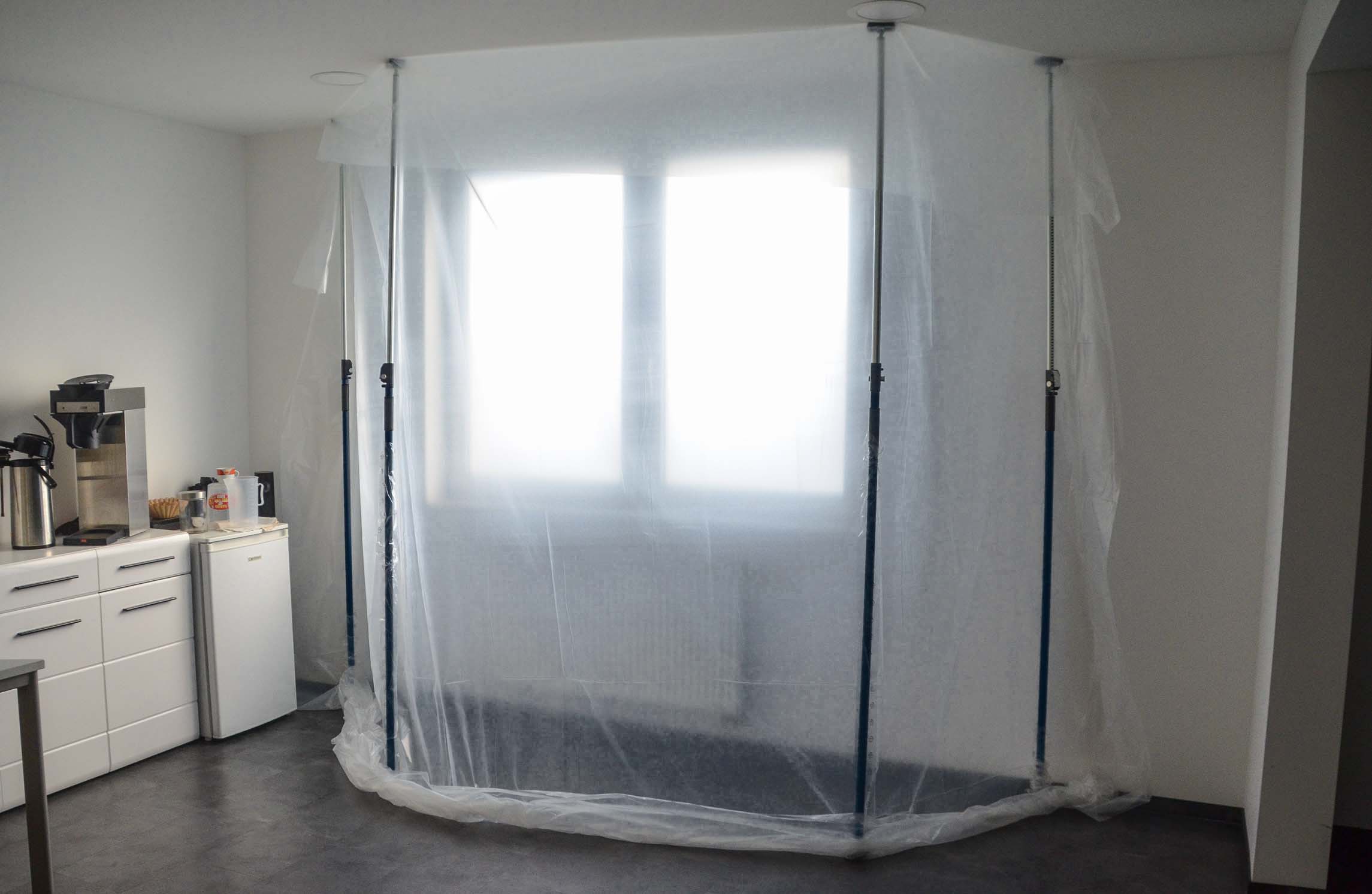 Zero Dust Staubschutzwand Set Renovierung 2,90 m x 5,00 m