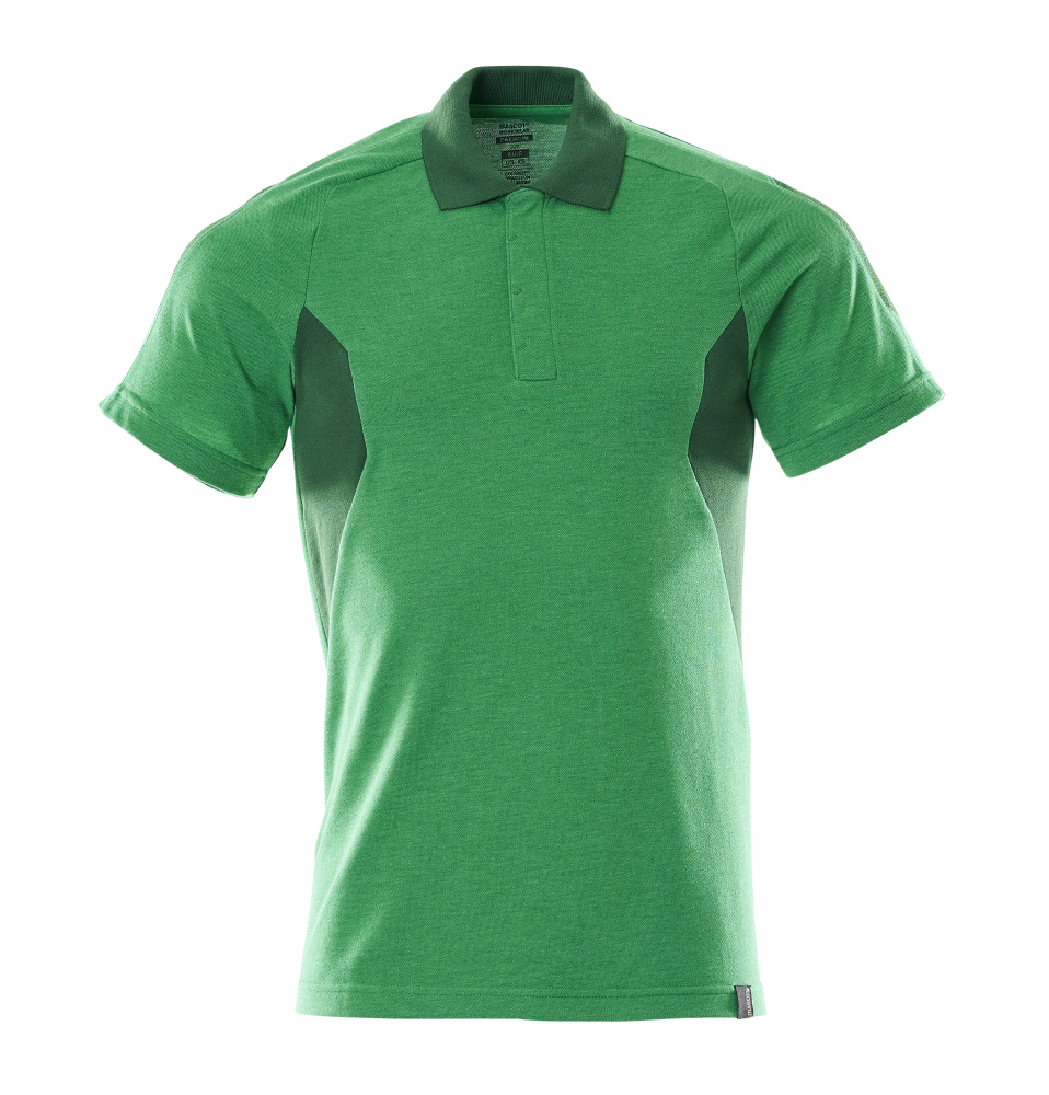 MASCOT® ACCELERATE Polo-Shirt in Grasgrün/Grün, funktionelles Arbeitsbekleidungs-Polo für Herren in Größe 2XLONE