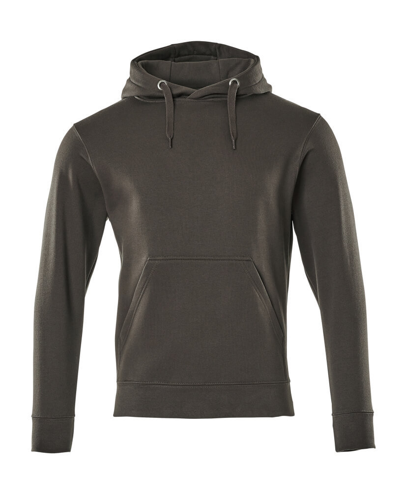 MASCOT® Revel CROSSOVER Kapuzenpullover in Dunkelanthrazit, Größe 2XL, bequemer Hoodie für Arbeit und Freizeit mit Kängurutasche