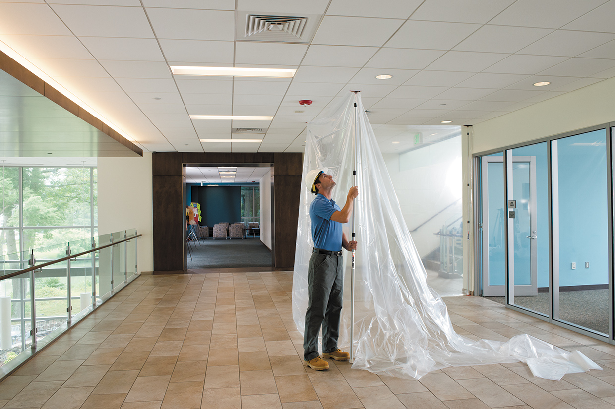 Montage ZipWall Staubschutzwand Starter-Set 3,60 x 7,50 m