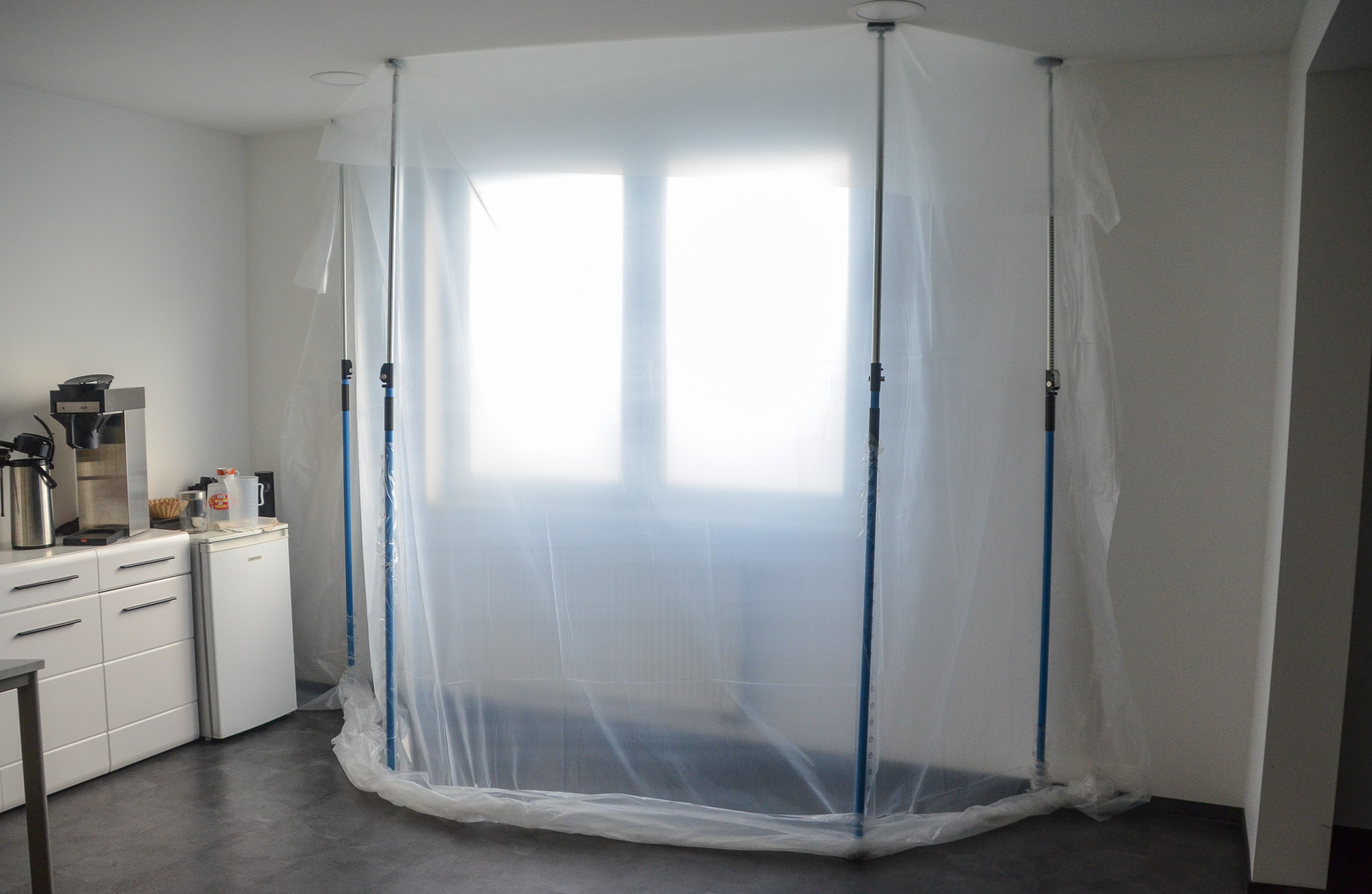 Zero Dust Staubschutzwand Set Renovierung 3,60 m x 5,00 m