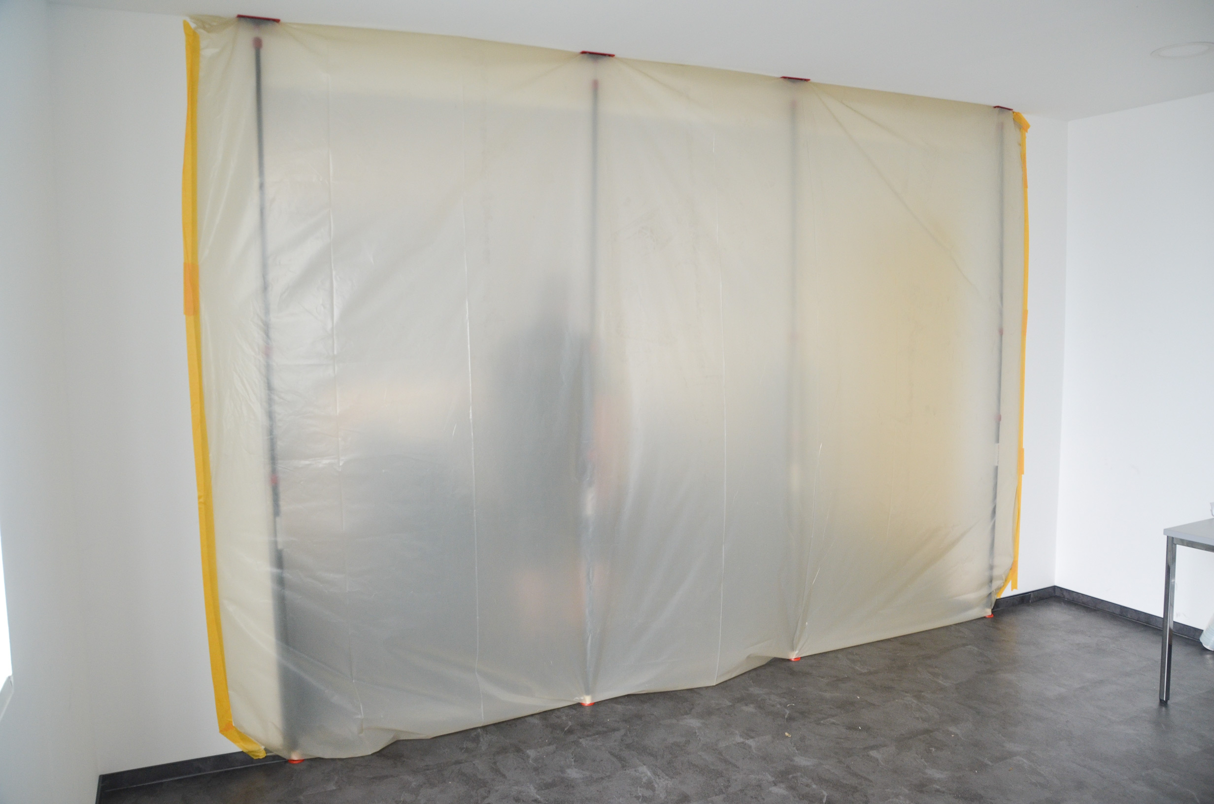 ZipWall Staubschutzwand Set Basic als temporäre Raumabtrennu