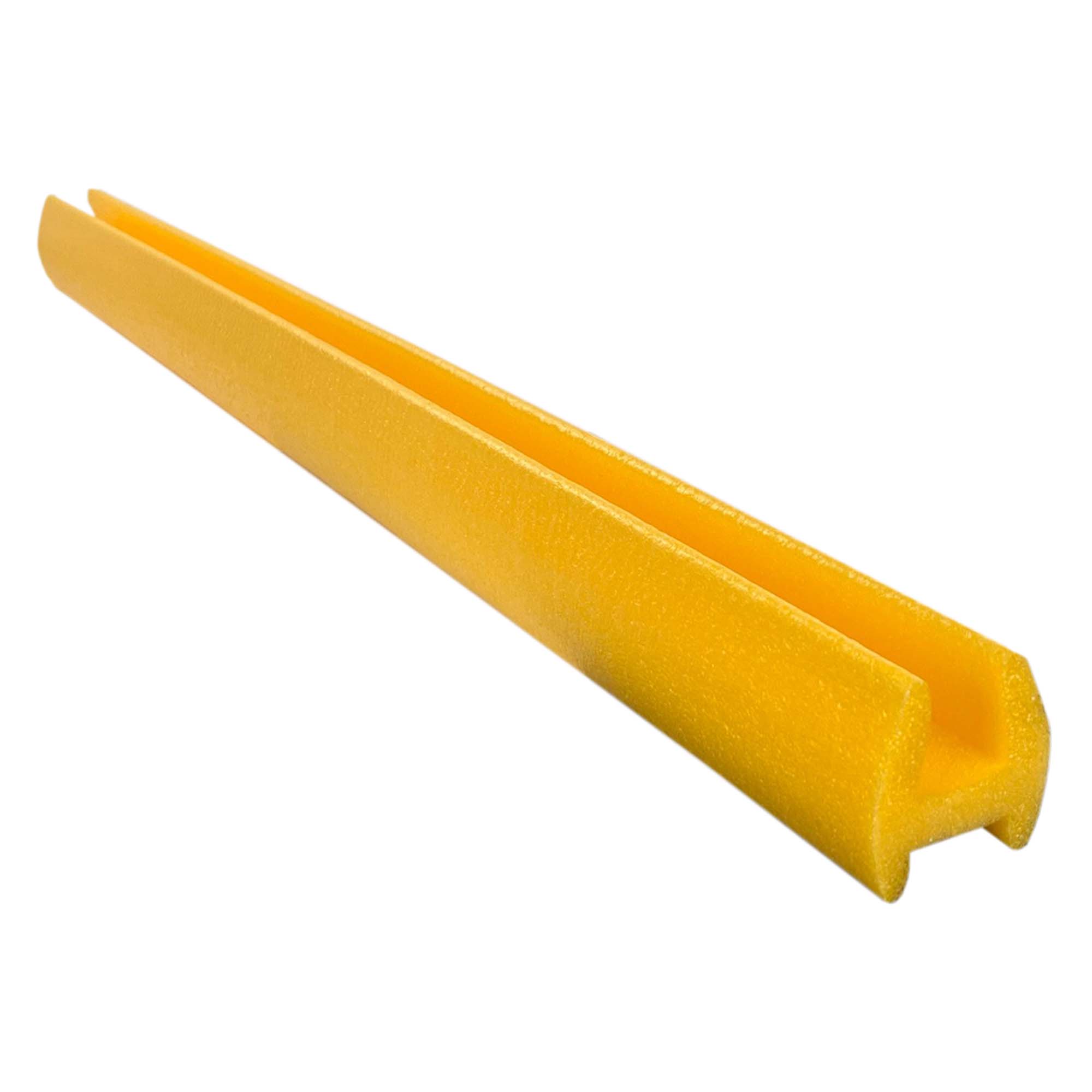 Gelbes Zero Dust Kantenschutz H-Profil PE-Schaum 38mm x 1m