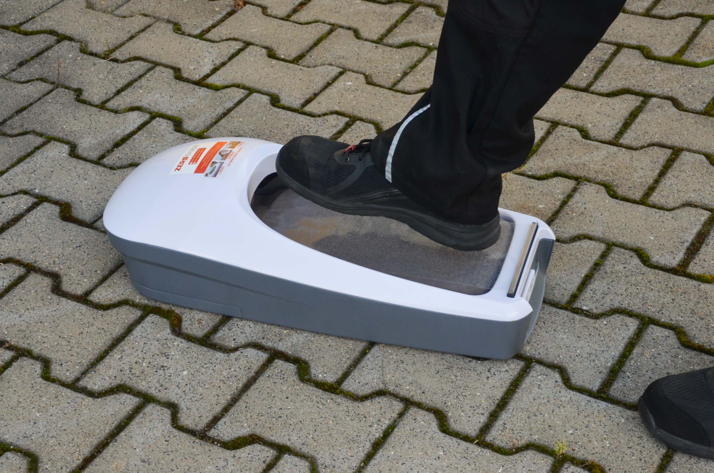 Zero Dust Schuhschleuse Folienspender für Einweg-Überschuhe
