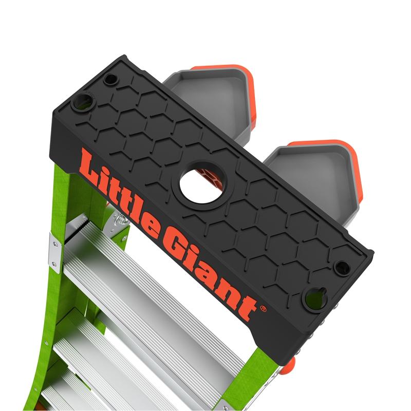 KING KOMBO 3-in-1 Fiberglasleiter mit Wall Pad