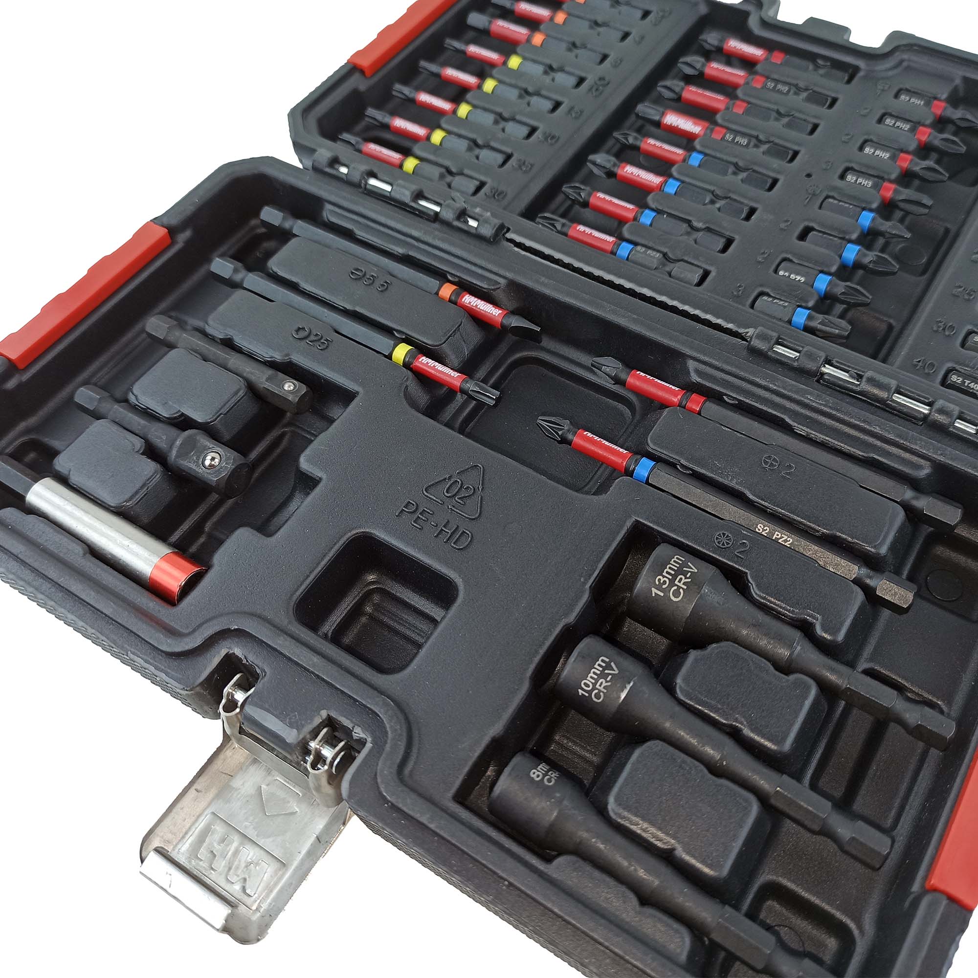 Zero Dust Kraft-Bitsatz 42-teilig aus S2-Stahl im Koffer